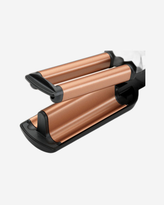 BaByliss Deep Waves Styler, Swivel Cord For Ease Of Use, Floating Plates For Even Heat Distribution, Long-lasting Styling Results & Ceramic Heating Technology, W2447SDE