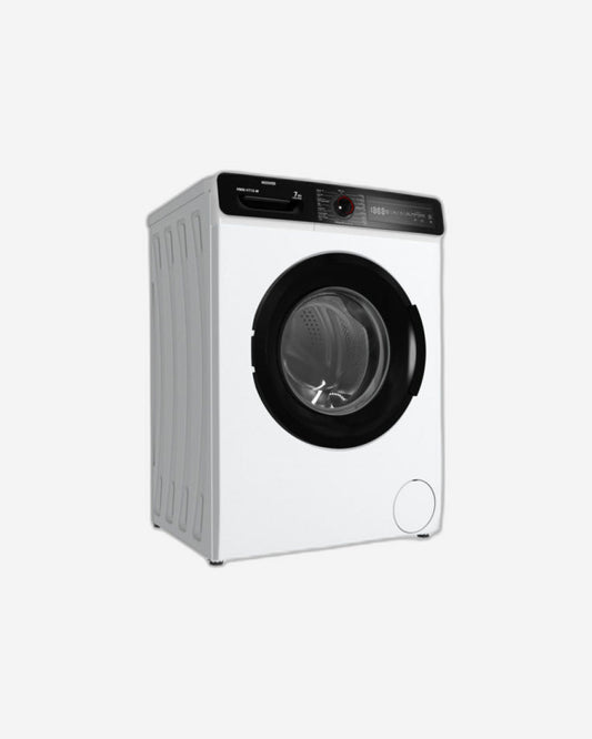 Hoover 7Kg Front Load Washing Machine, Fully Automatic, 1000 RPM, 15 Programs, Allergy Safe, Foam Protection, Eco-Logic, White, Made in Turkey, Min 1 Year Warranty - HWM-V710-W