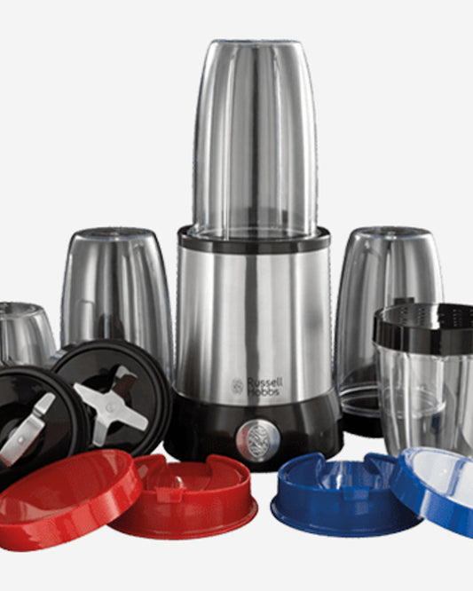 Russell Hobbs Nutri Boost Food Blender Juicer 700W, 15 Pieces Set, Multi-Function High-Speed Blender Mixer System with Nutrient Extractor, Smoothie Maker, Dishwasher Safe 23180,1-Year Warranty