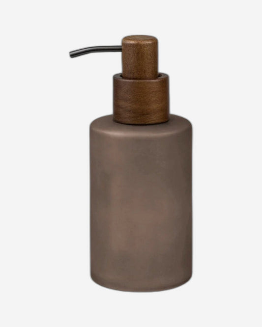 Mette Ditmer "Modest Glass" Bathroom Accessories in Walnut