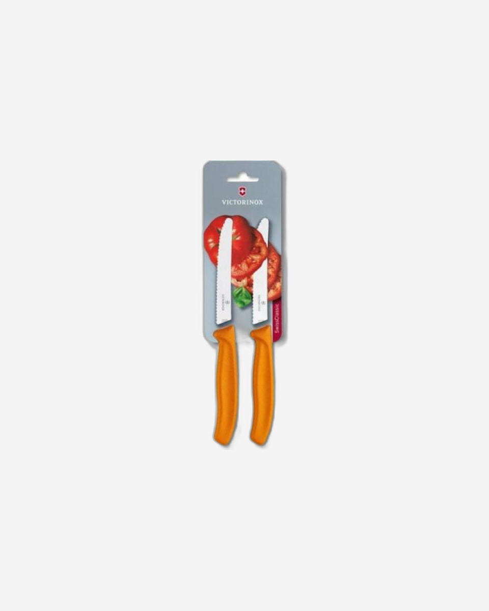 Victorinox Swiss Classic Tomato & Table Knife Set 2Pc Orange