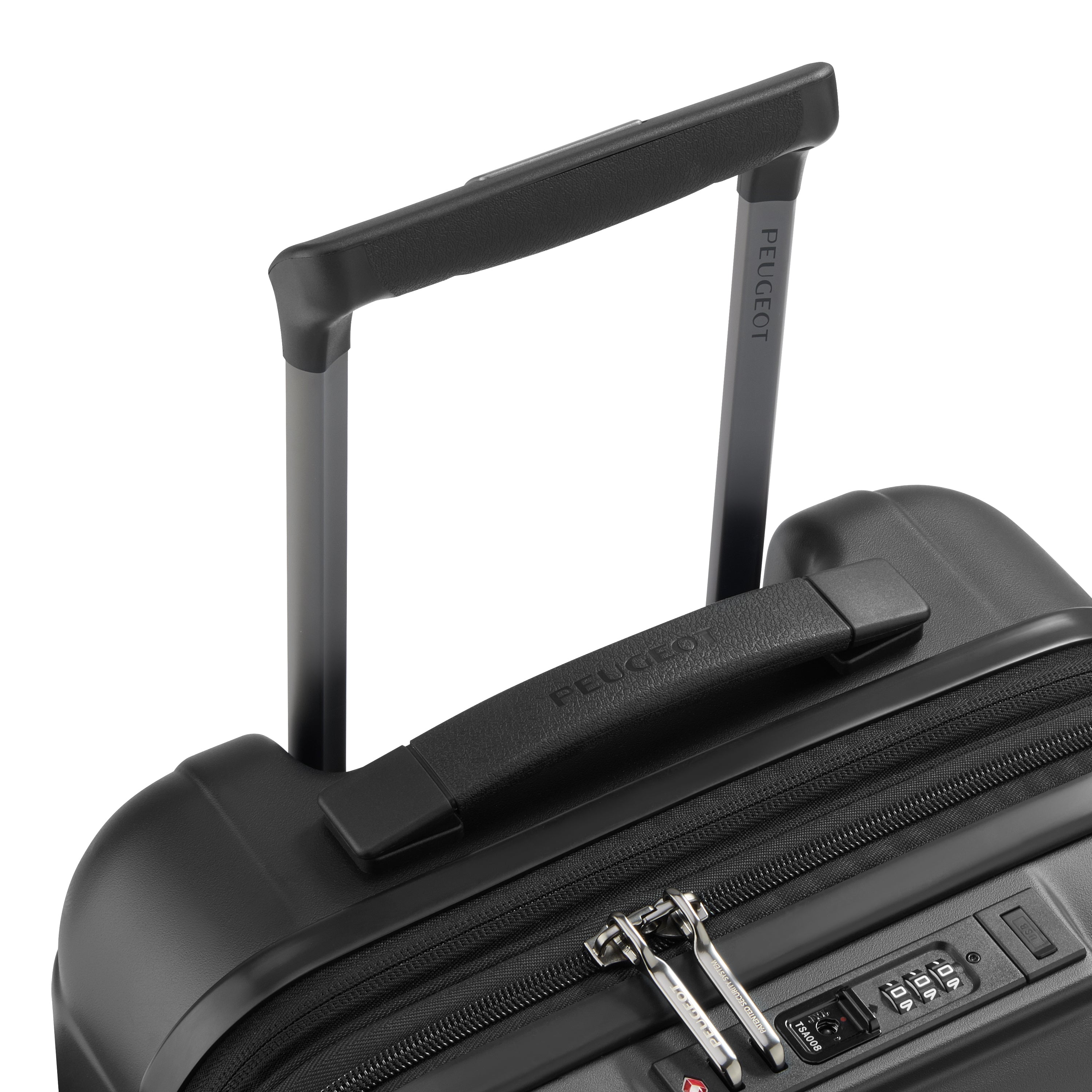 Peugeot Zip Hardcase 4 Double Wheel Expandable Luggage Trolley
