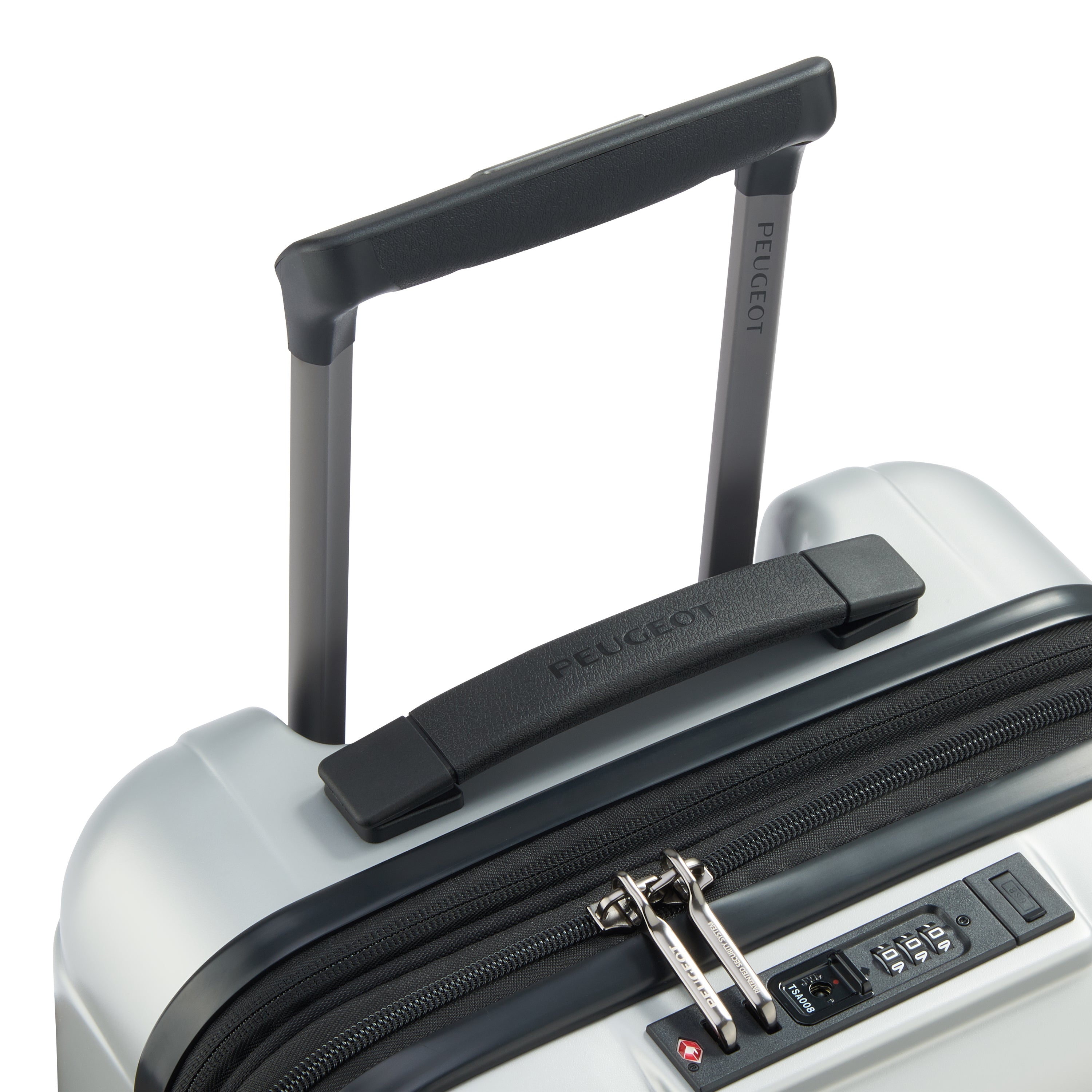 Peugeot Zip Hardcase 4 Double Wheel Expandable Luggage Trolley