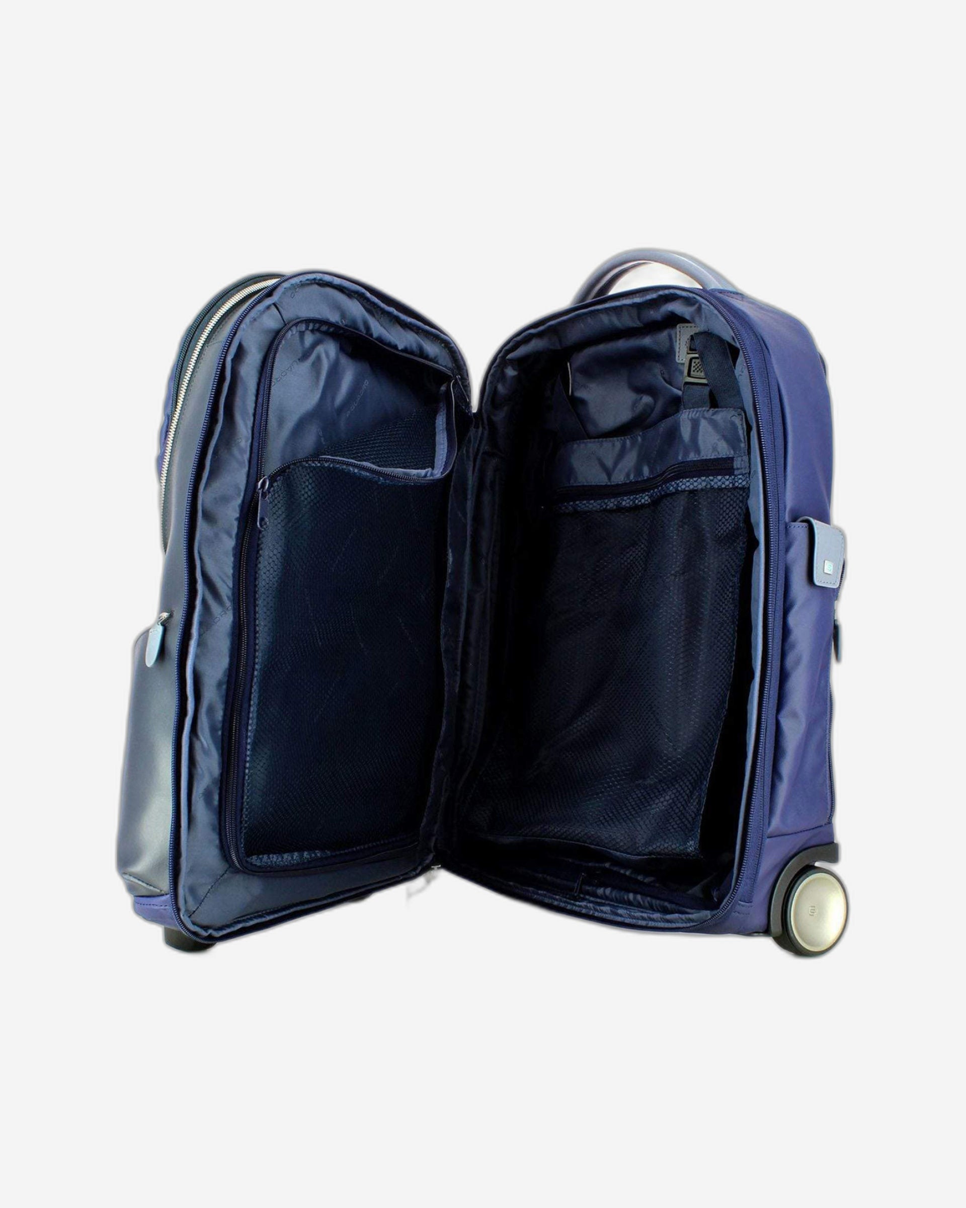 Piquadro Cabin Size Luggage Trolley Bag - Blue - BV3148OS/N