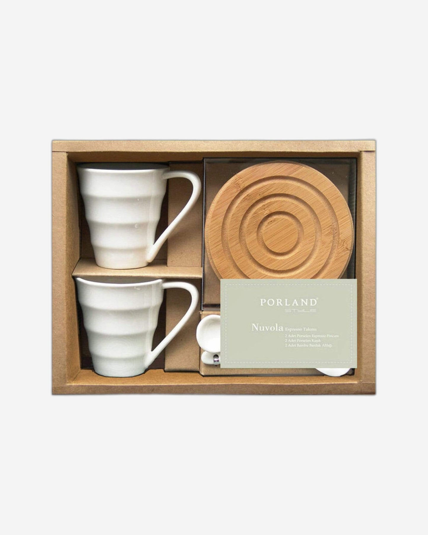 Porland Porselen Nuvola Expresso Cup Set - 80 cc. - 04STY002522