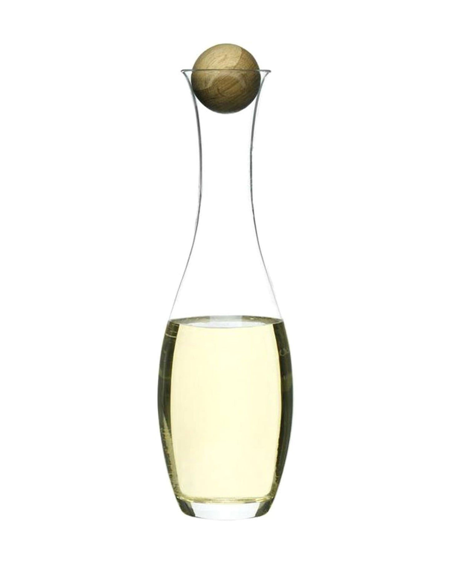 Sagaform Wine and Water Carafe With Oak Stopper - Clear, 1 Litre - SA5015336