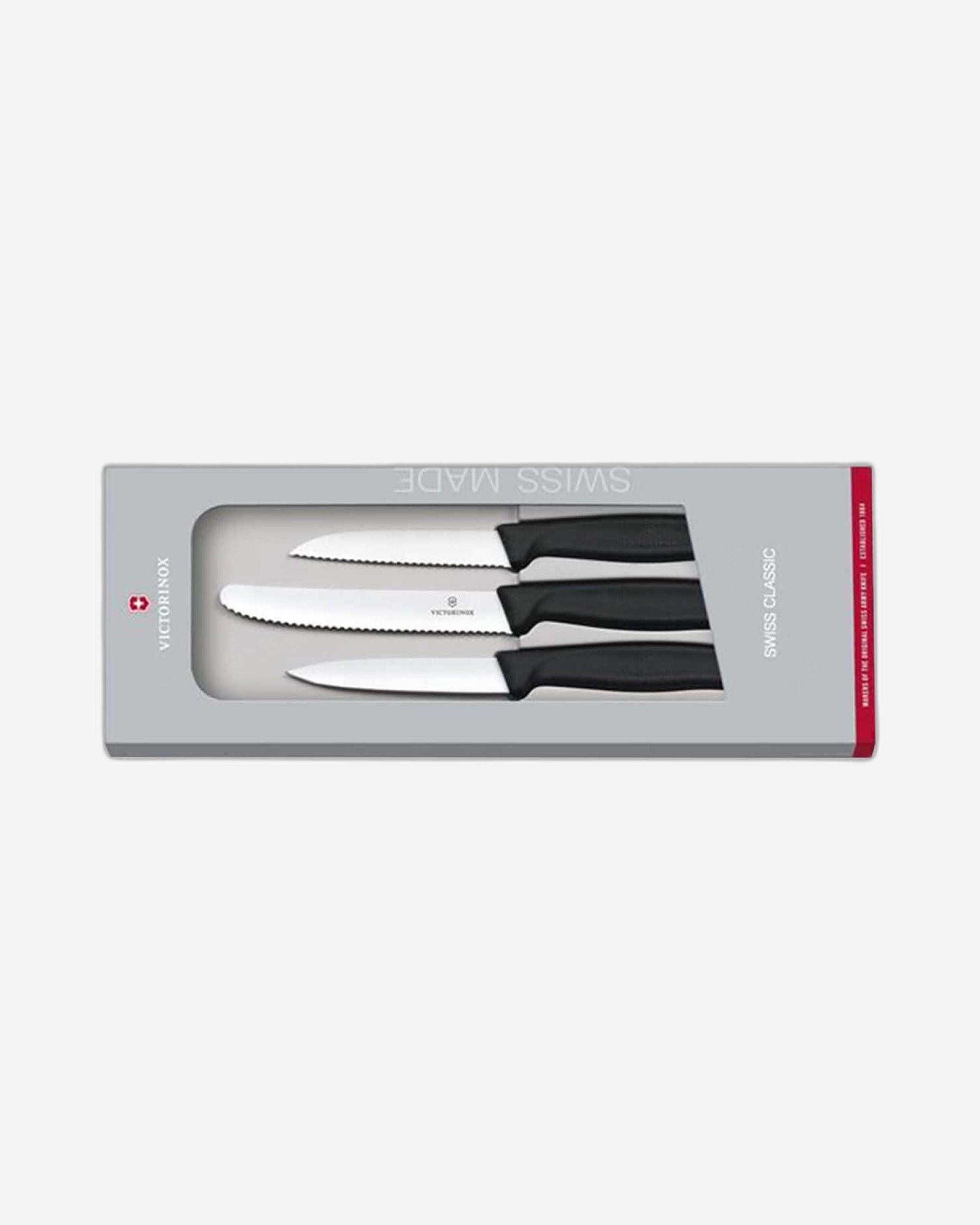Victorinox Swiss Classic 3 Piece Paring Knife Set - Black - 6.7113.3G
