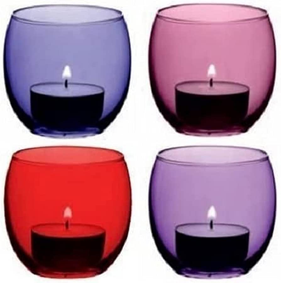Coro Tealight Holder H6.5cm Assorted x 4