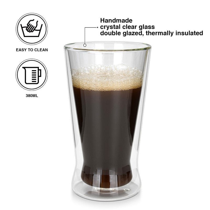 Fissman Double Wall Glasses Borosilicate 2Pc 380ml