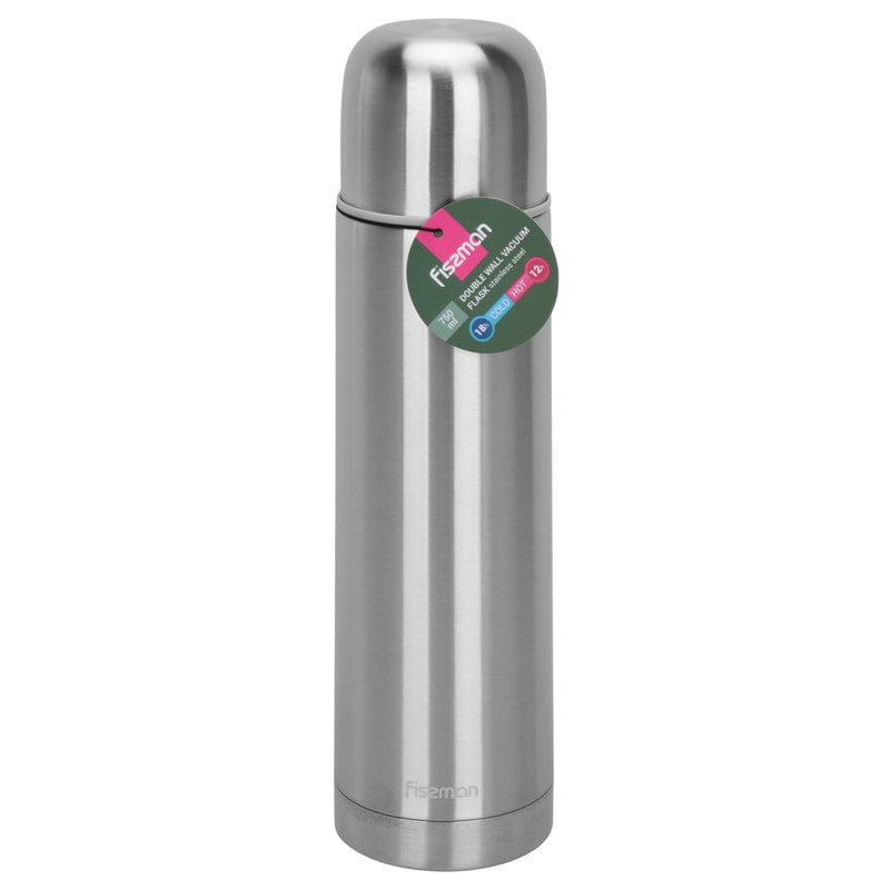 FISSMAN DOUBLE WALL VACUUM FLASK 750 ML STAINLESS STEEL