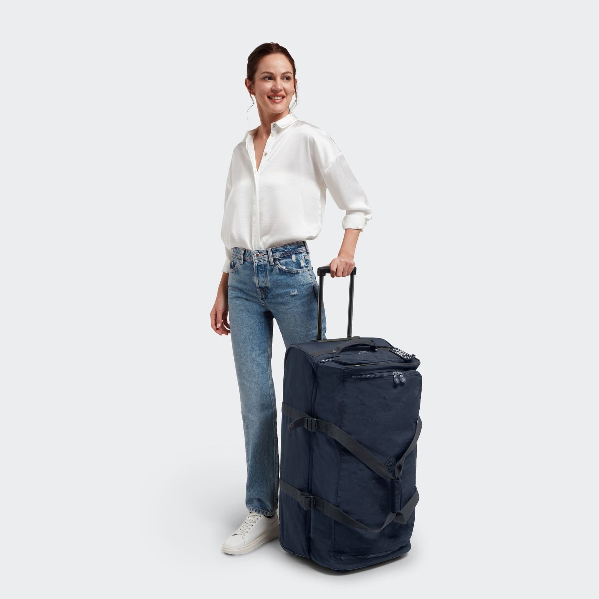 Kipling Teagan L Blue Bleu 2 Wheeled Luggage C213117-96V