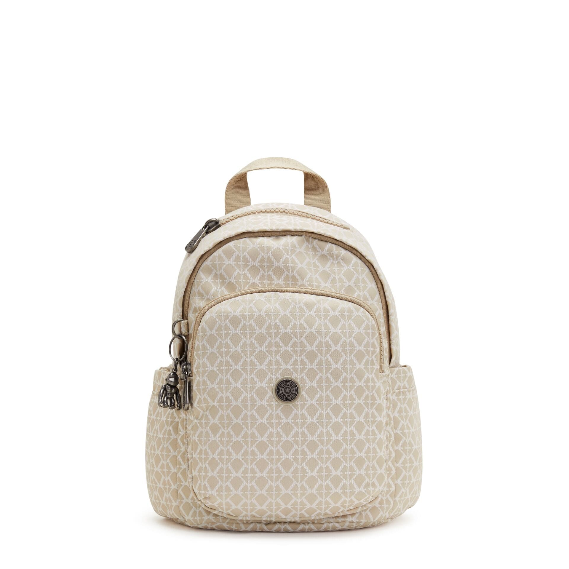 KIPLING-DELIA MINI-Small Backpack-Signature Beige-I4563-R63
