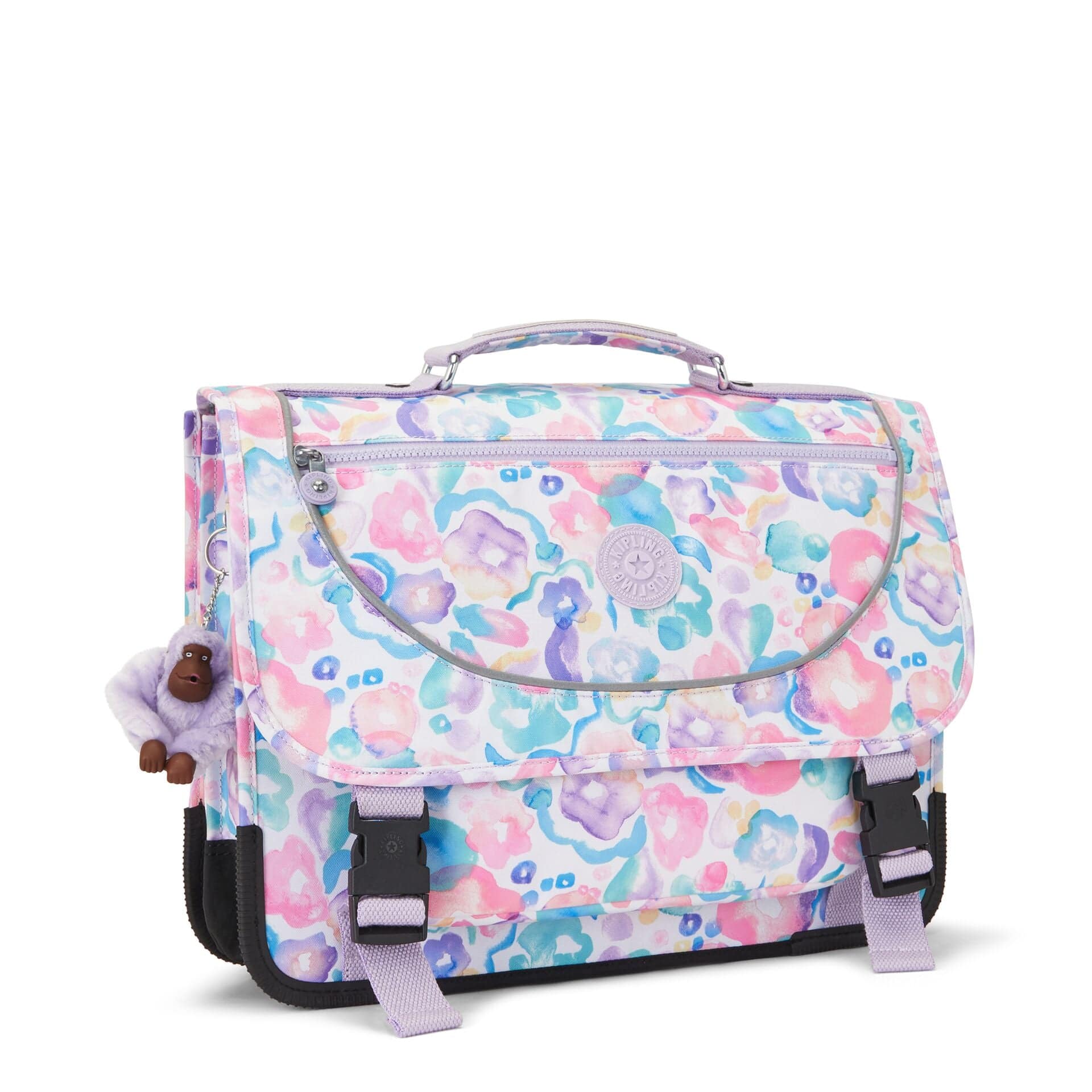 Kipling Preppy Aqua Flowers Backpack C2I6543-2FW