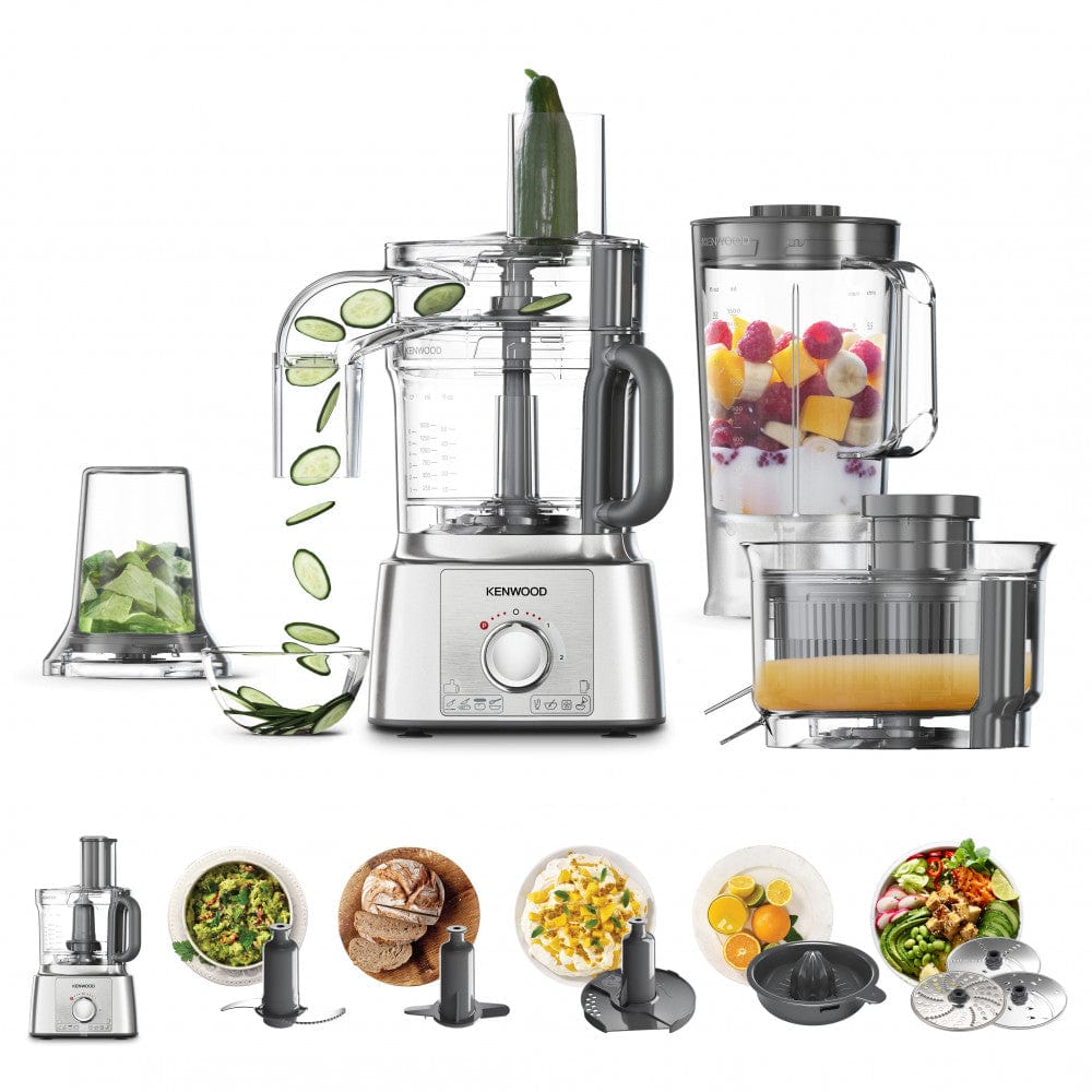 Synes godt om Hælde chokolade Kenwood 1000w Multi-Functional Food Processor Silver FDP65.880SI – Jashanmal