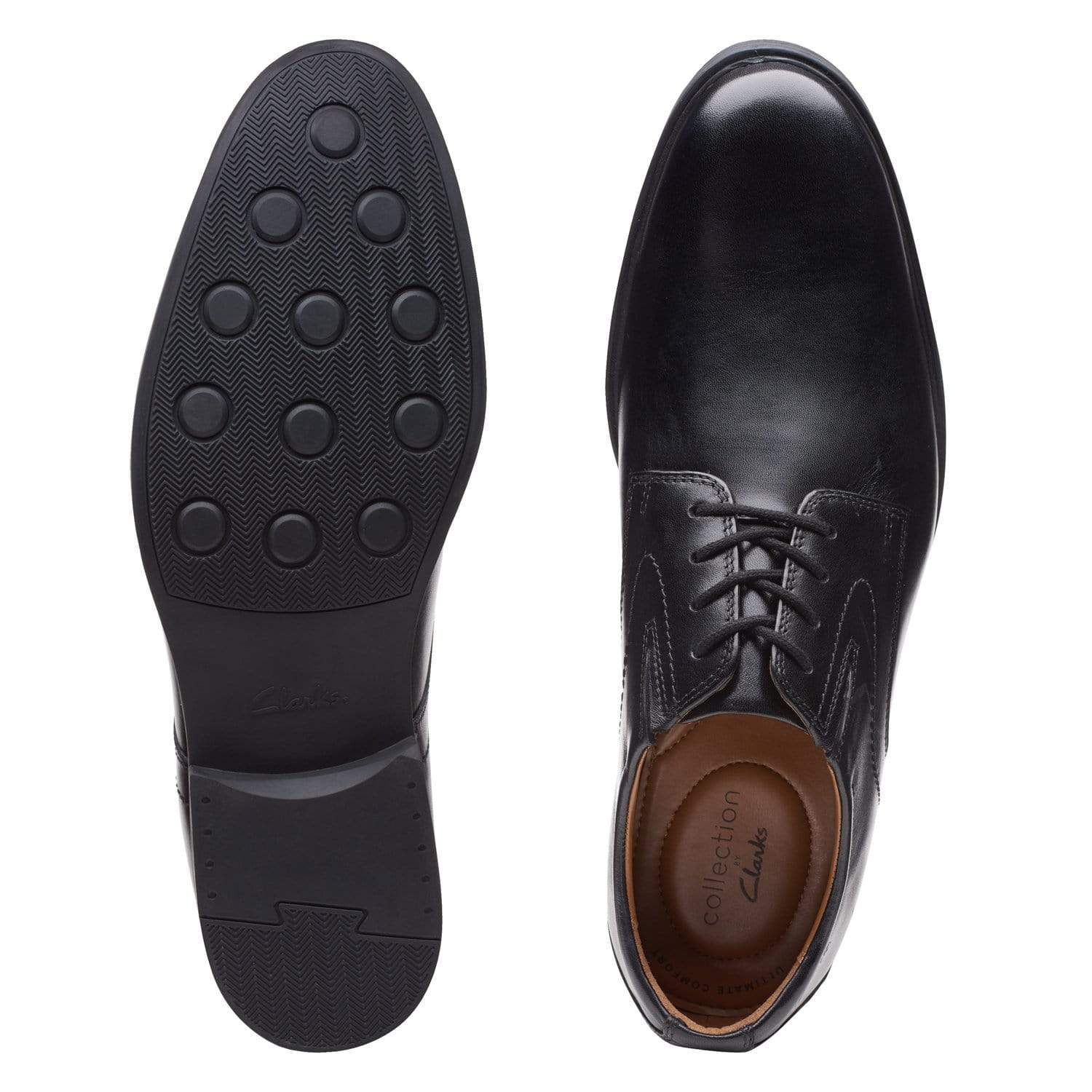 Clarks Whiddon Plain Shoes (Standard Fit)