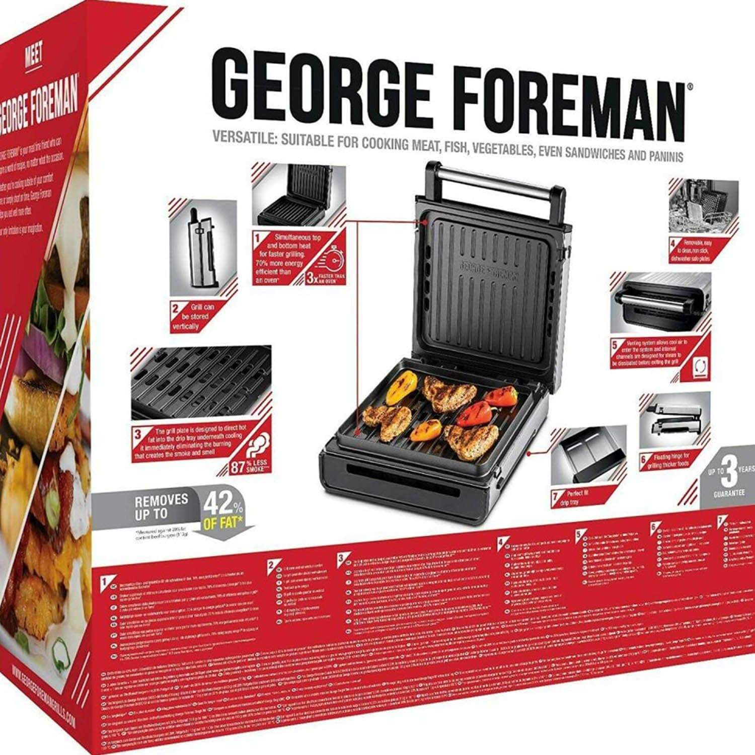 George Foreman Smokeless Non-Stick Electric Grill