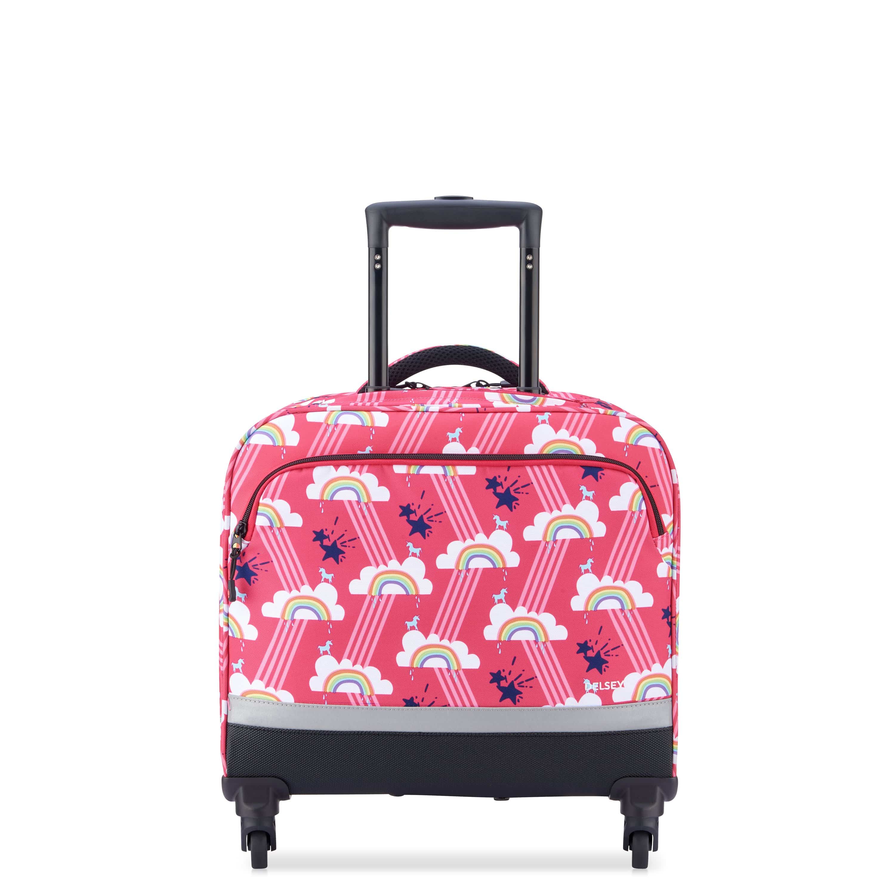 Delsey Paris Back to School 2021 Vertical Wheeled School Bag Pink
