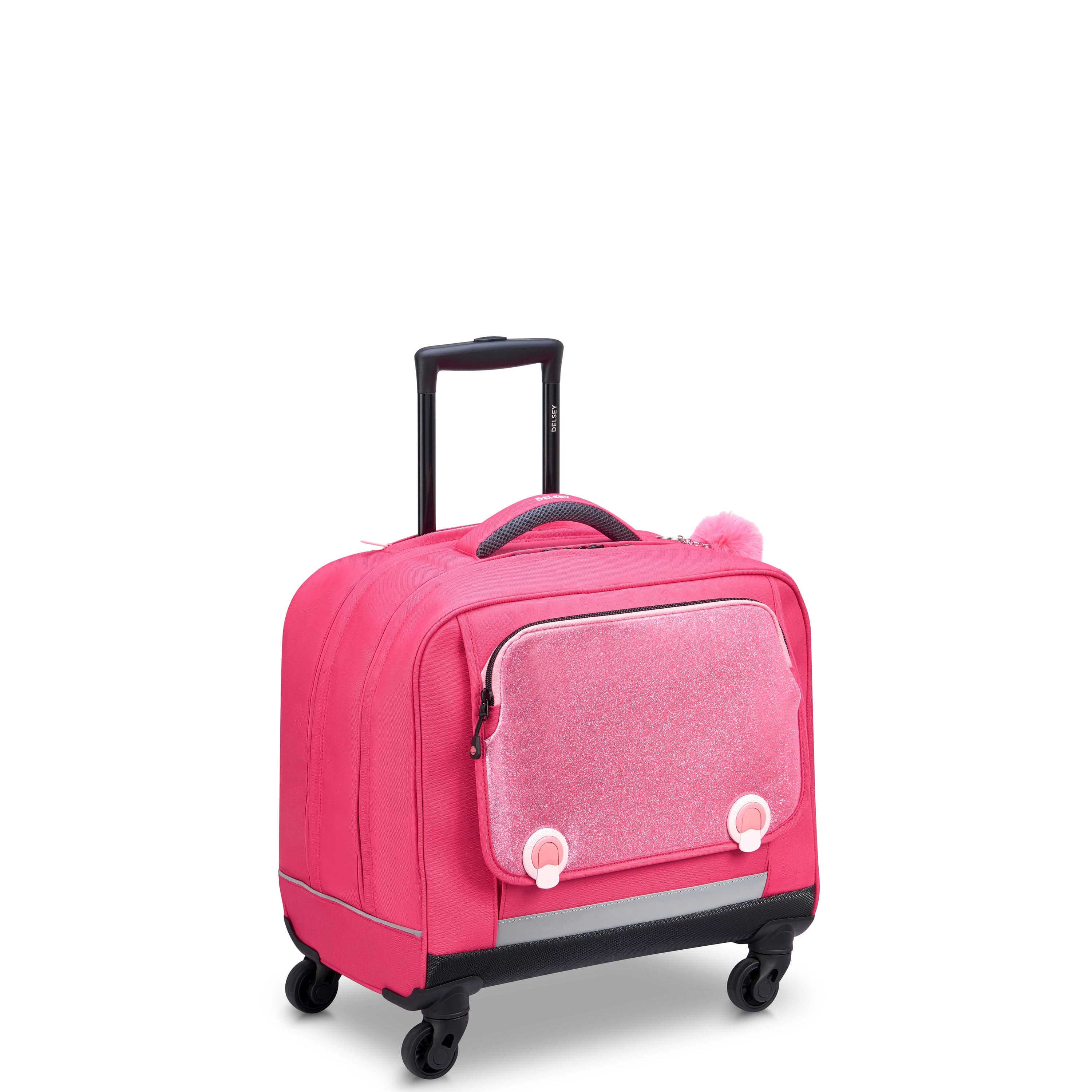 Delsey Paris Back to School 2022 Horizontal Wheeled School Bag Pink