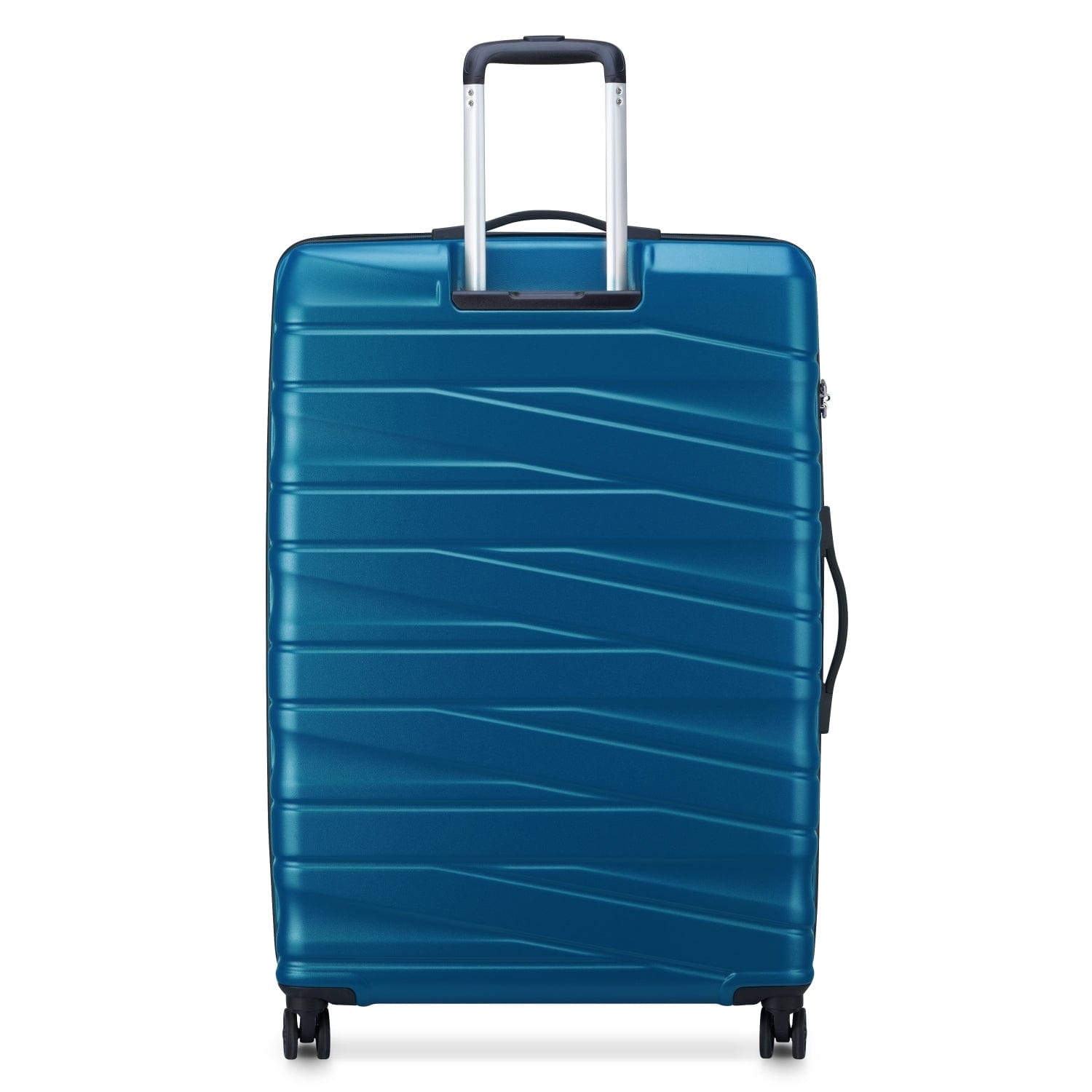 Delsey Tiphanie 55+70+82cm Hardcase 4 Double Wheel Expandable Cabin & Check-In Luggage Trolley Set Steel Blue + FREE Delsey Agreable Backpack