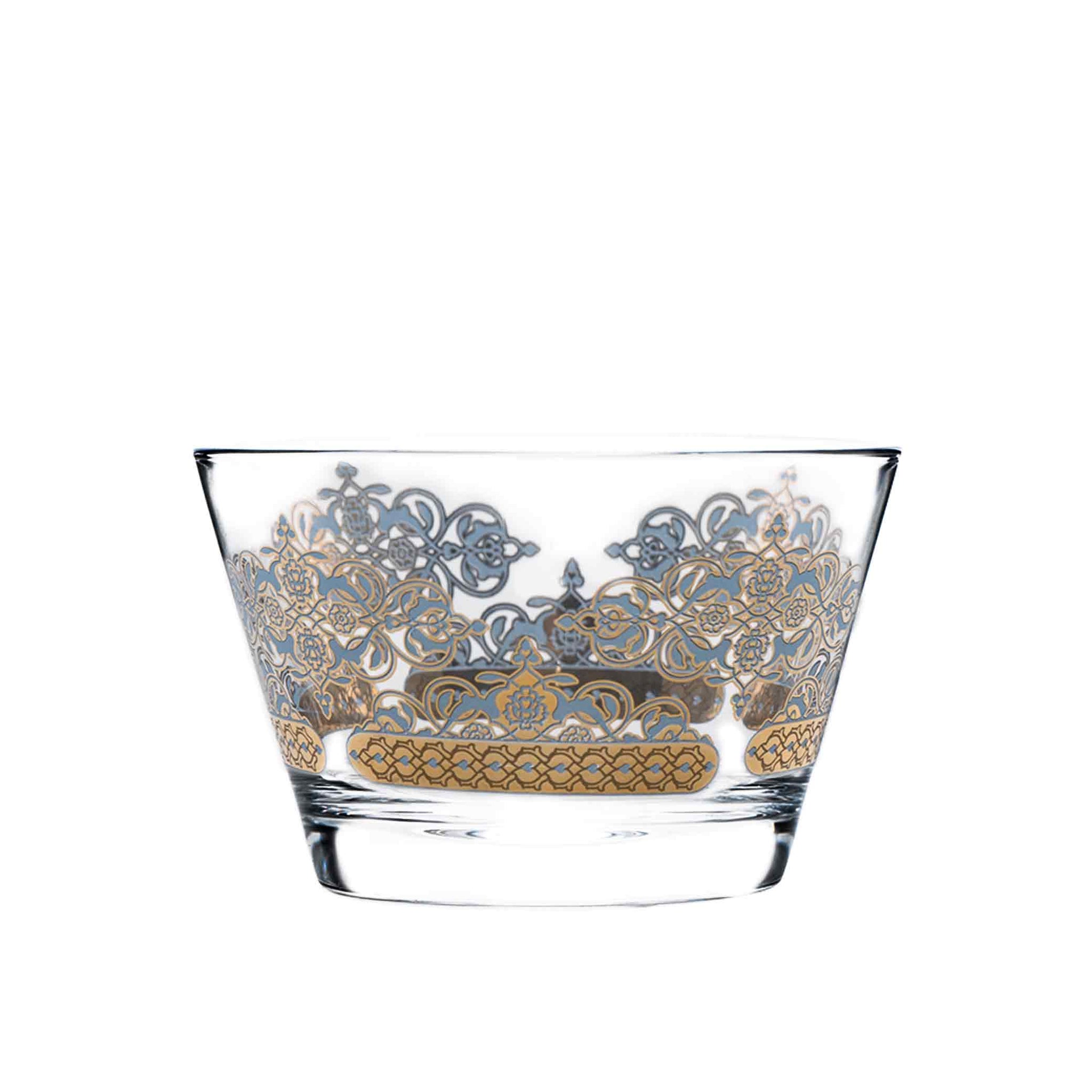 Dimlaj Rayhan Serving Bowls 3Pc Gold & Blue