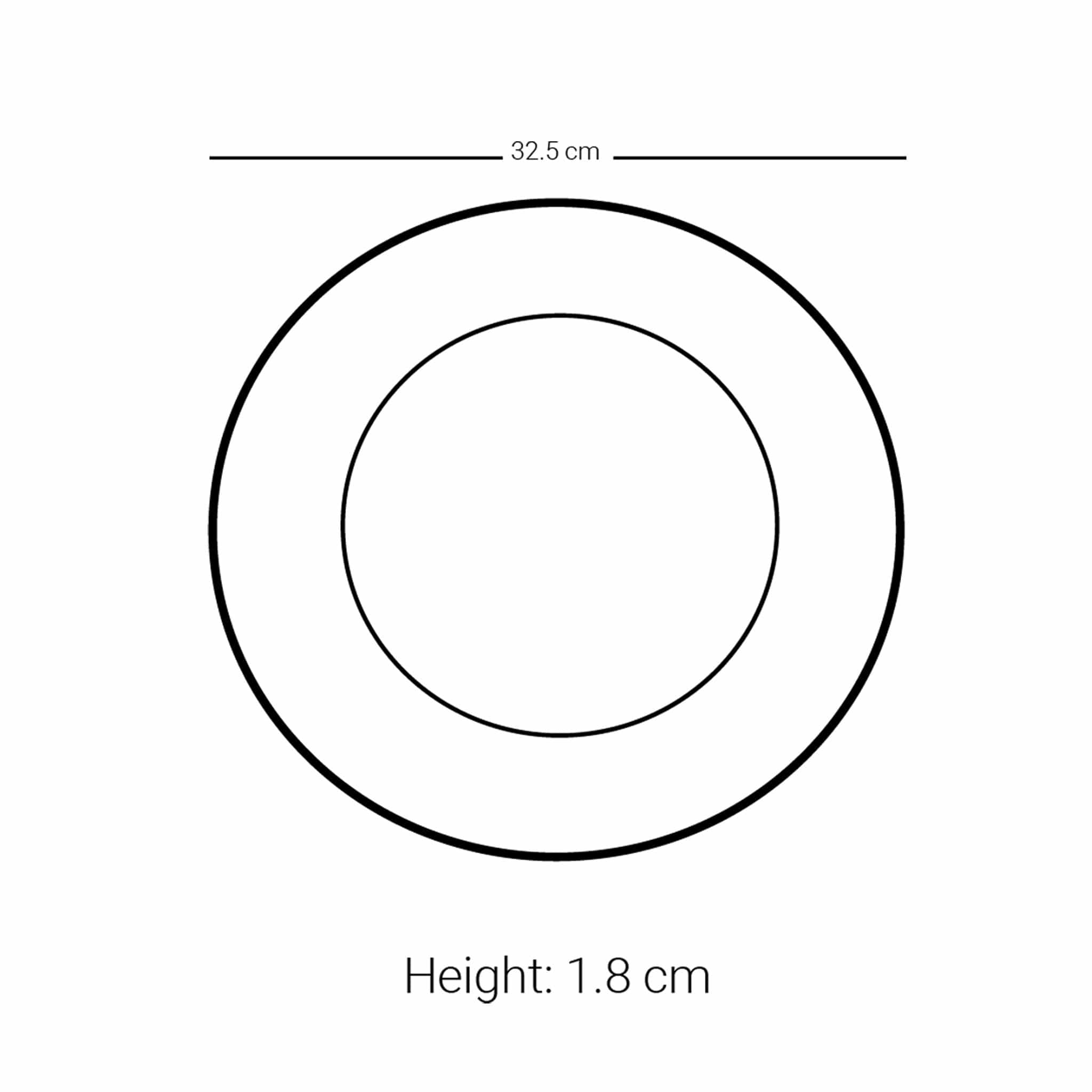 Dimlaj Melange Charger Plate Large Gold & Brown