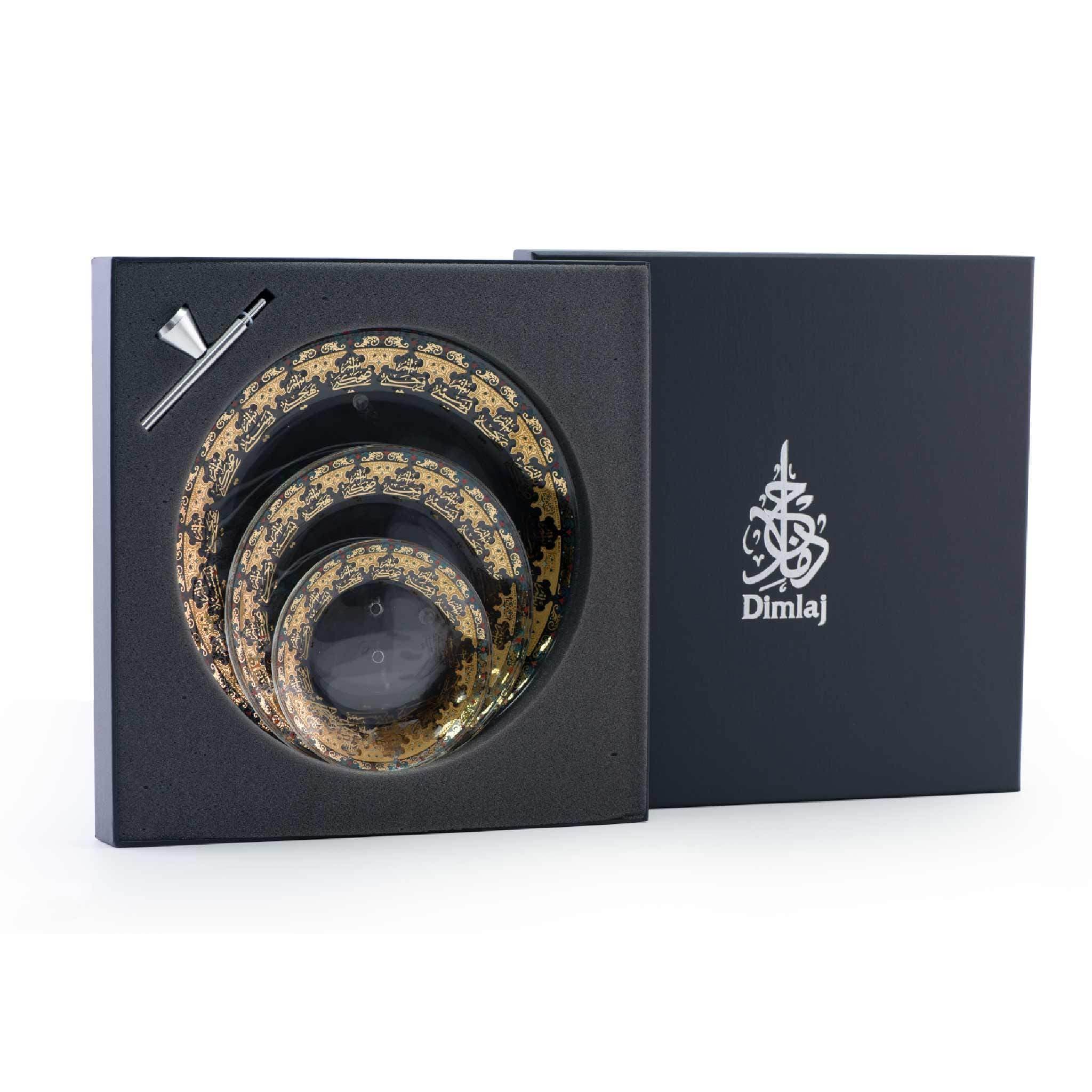 Dimlaj Suroor Tray 3 Tiered Gold