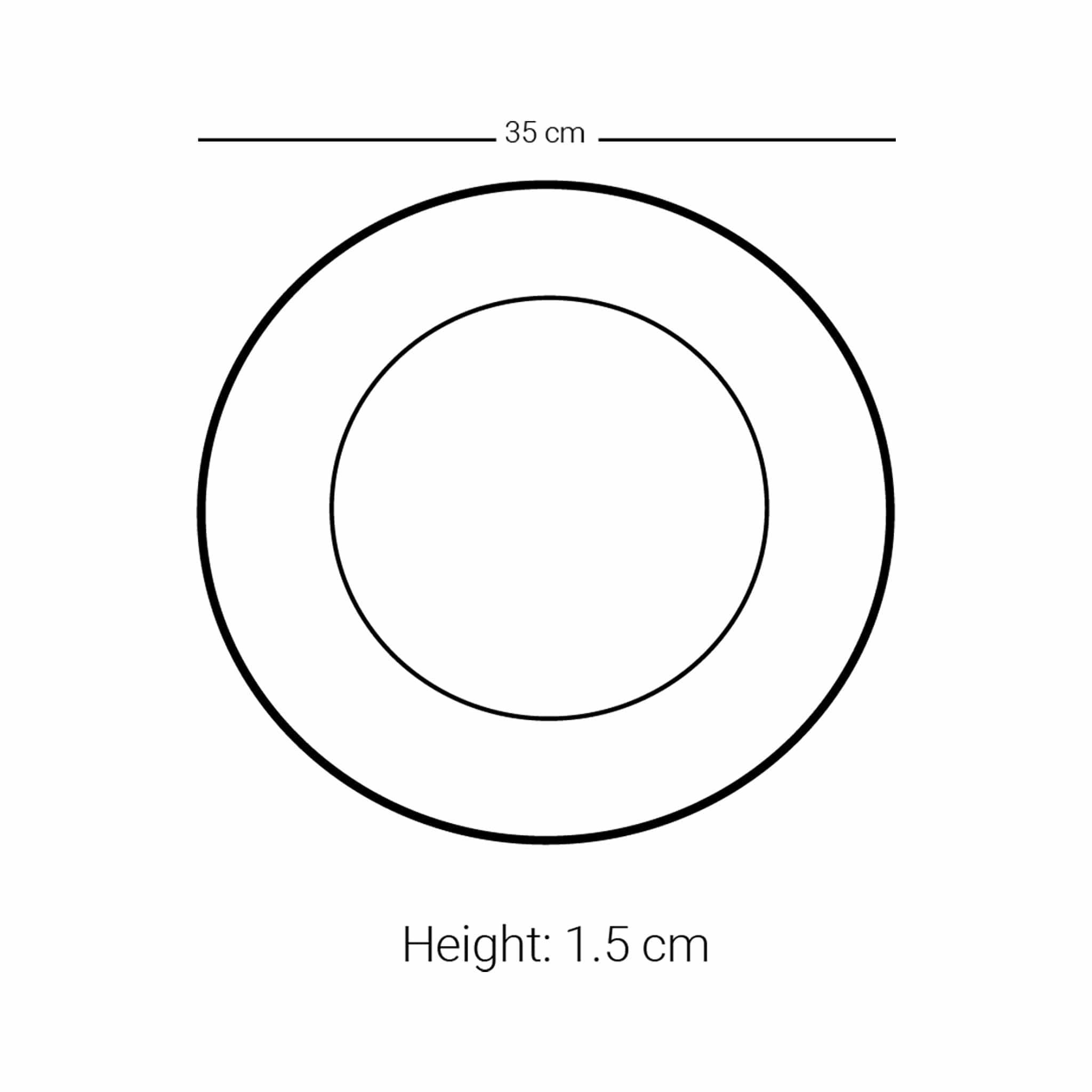 Dimlaj Asala Charger Plate Large Gold & Green