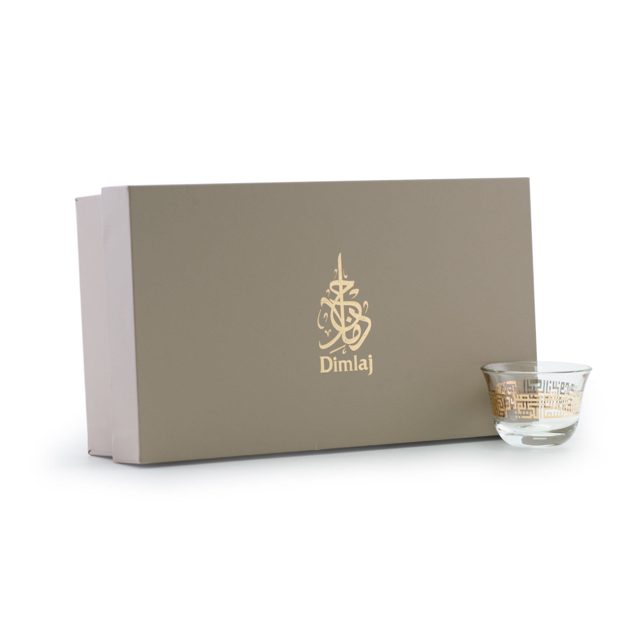 Dimlaj Abraj Cawa Cups 6Pc Gold