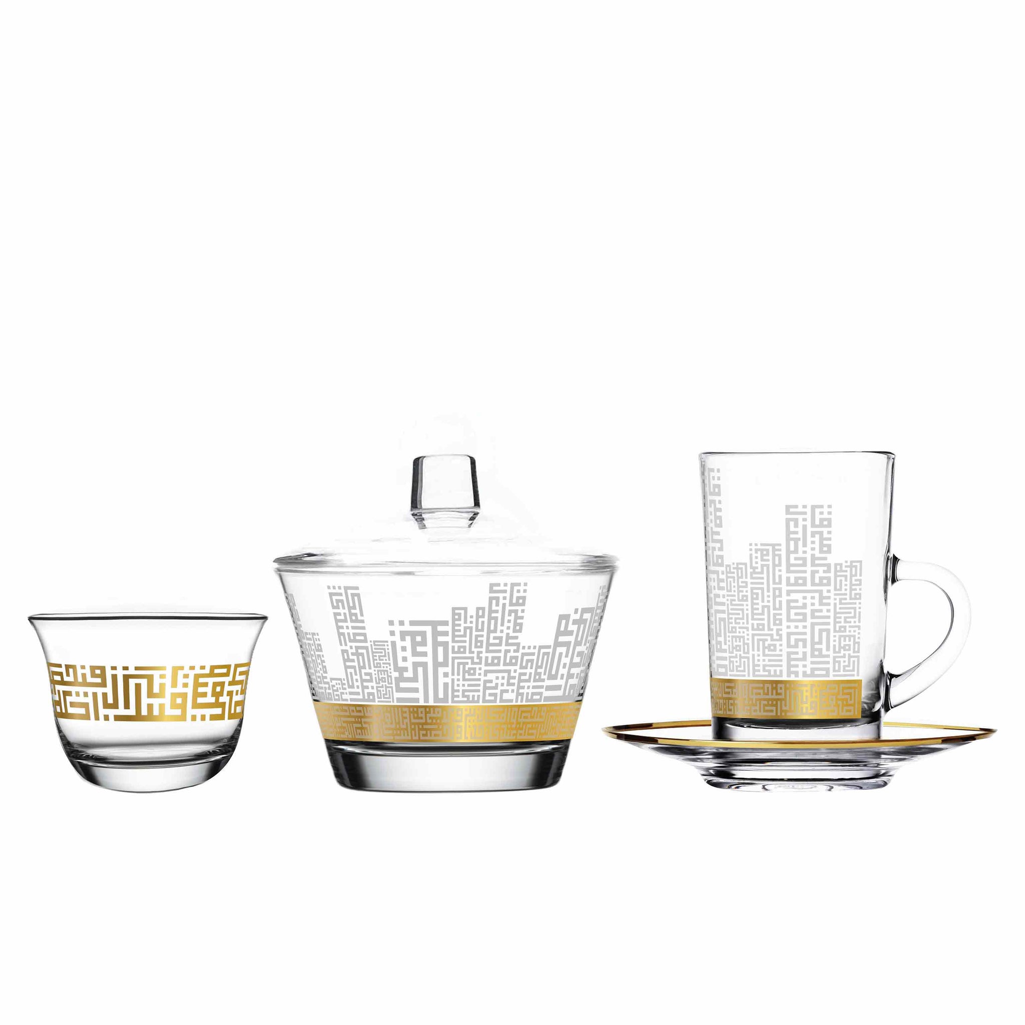 Dimlaj Abraj Drinkware 20Pc Gold