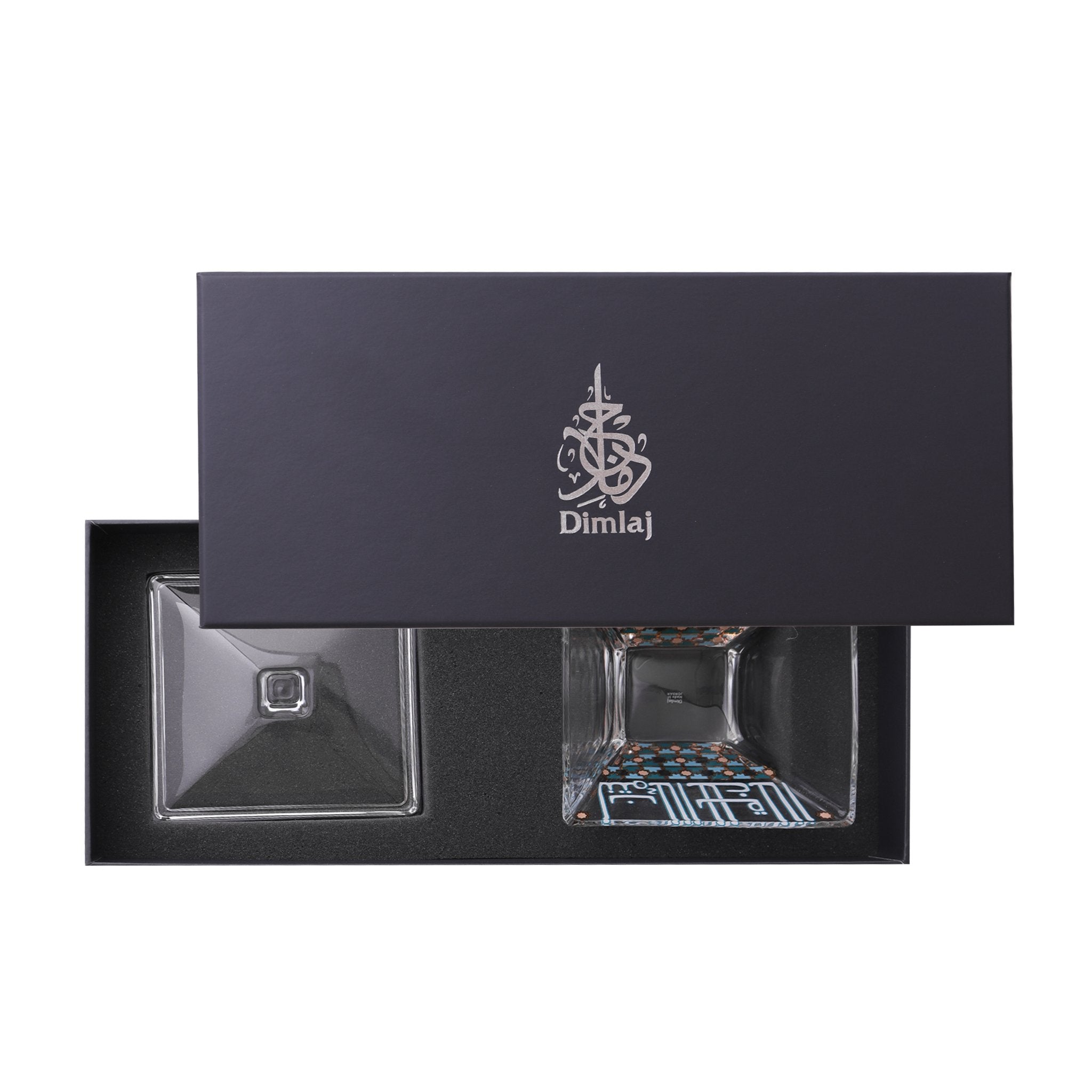 Dimlaj Asala Serving Bowl with Lid Gold & Green