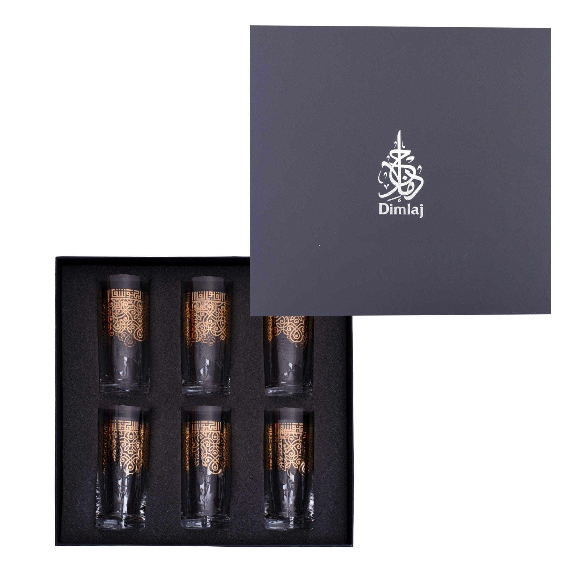 Dimlaj Shafa Tumblers 6Pc Gold