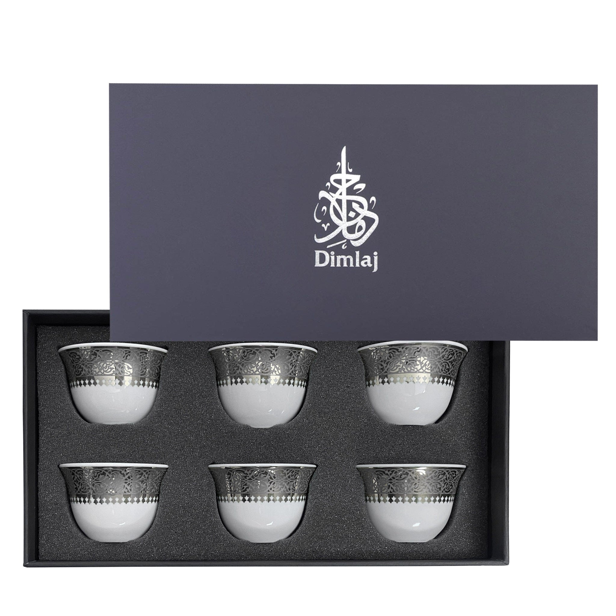 Dimlaj Cordoba Cawa Cups 6Pc Platinum