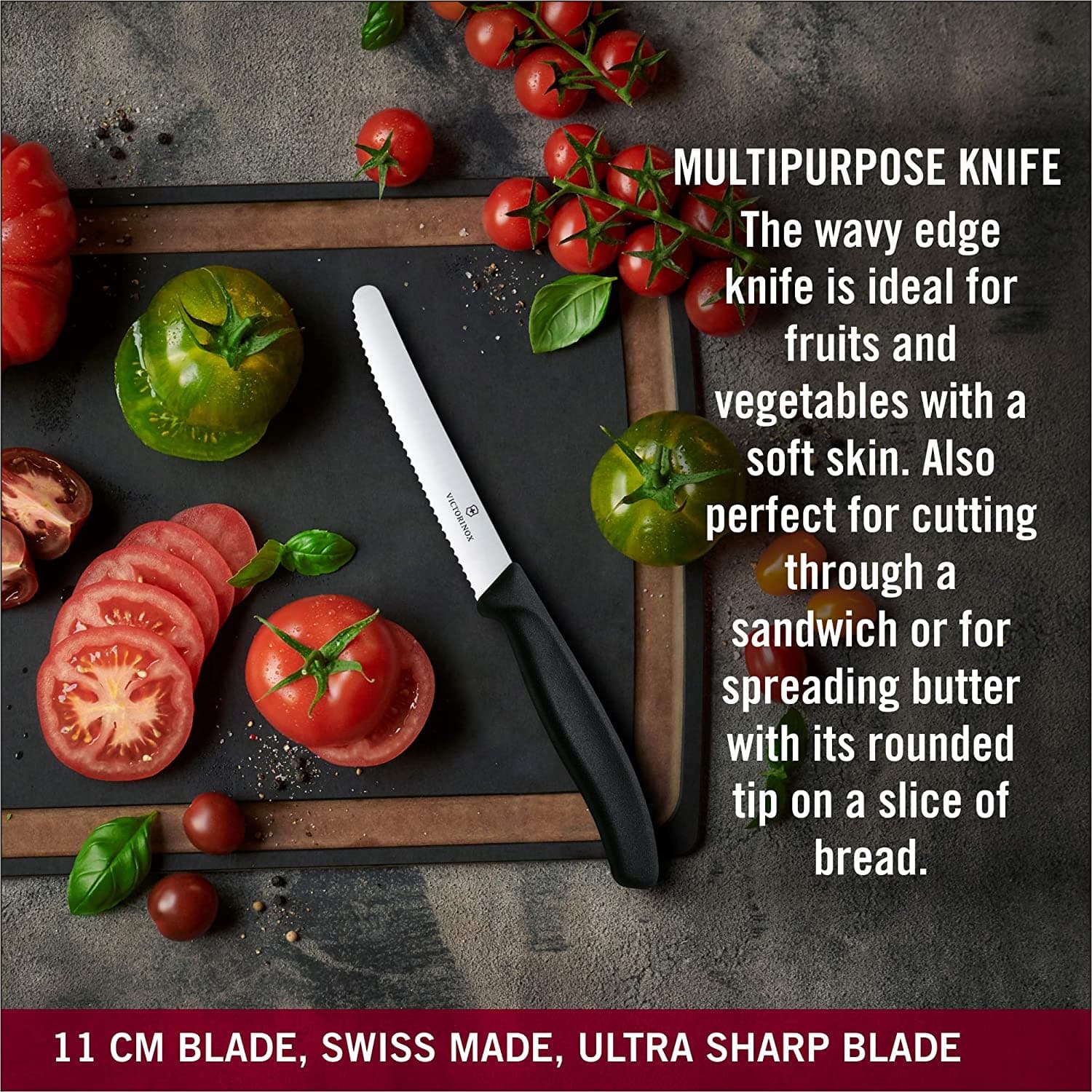 Victorinox Swiss Classic Paring Knife Set 3Pc Black