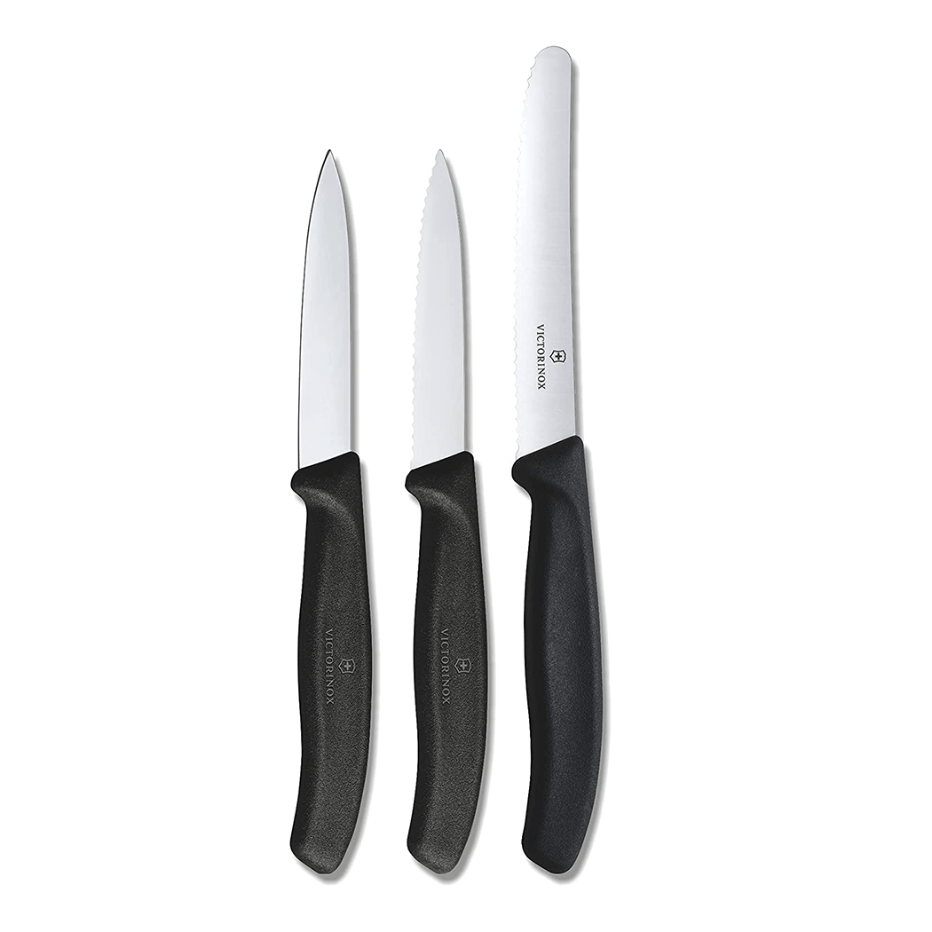 Victorinox Swiss Classic Paring Knife Set 3Pc Black