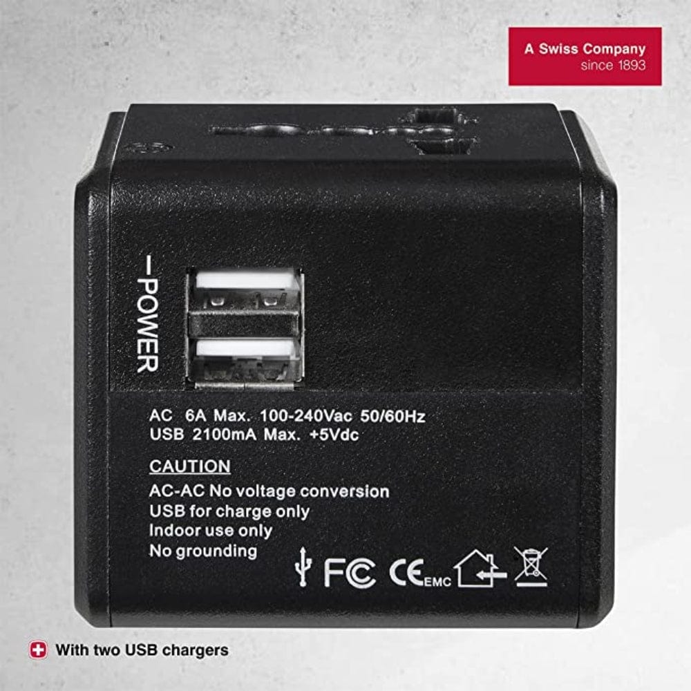 Wenger Travel Adapter With 2 USB Charger