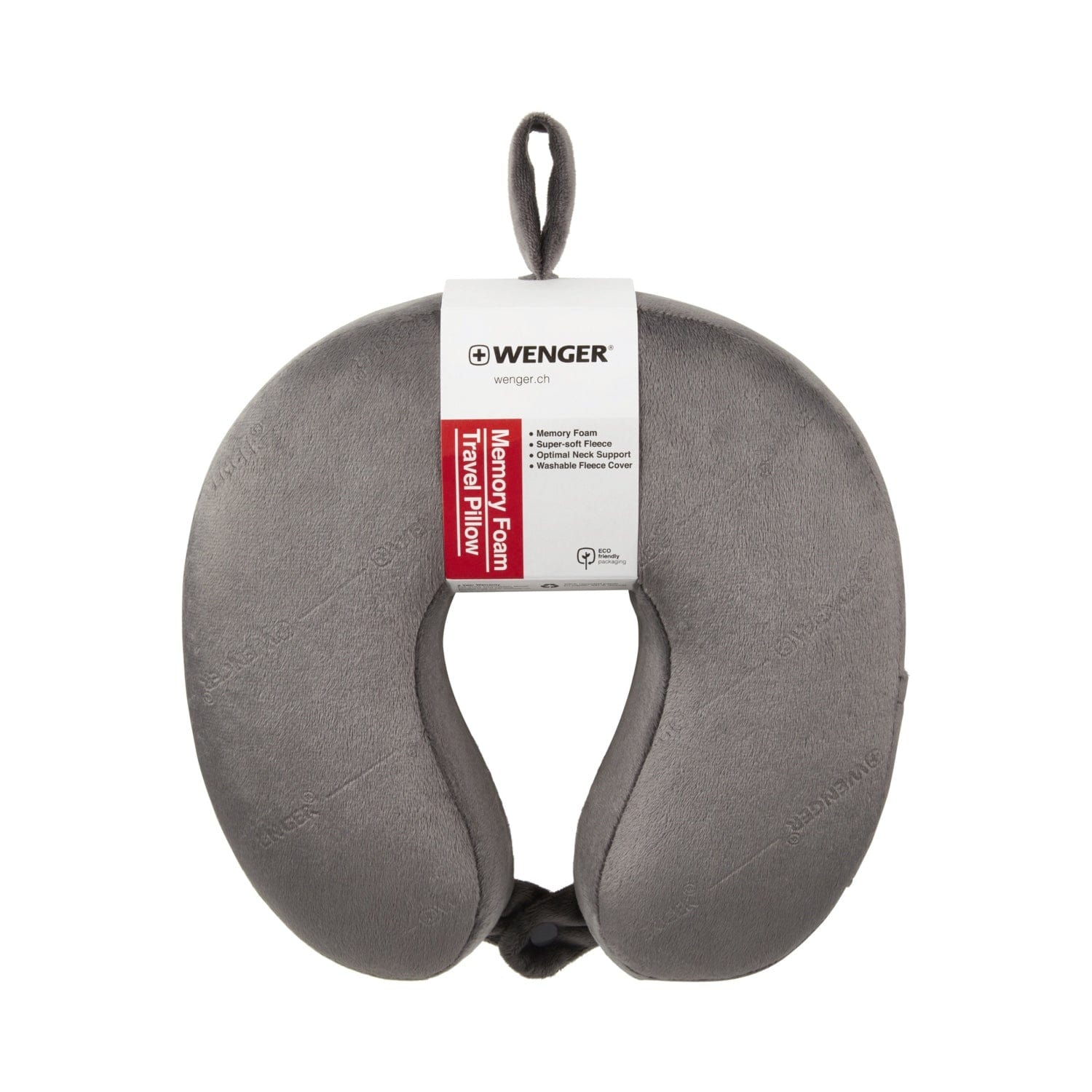 Wenger Memory Foam Travel Neck Pillow Grey - 611884