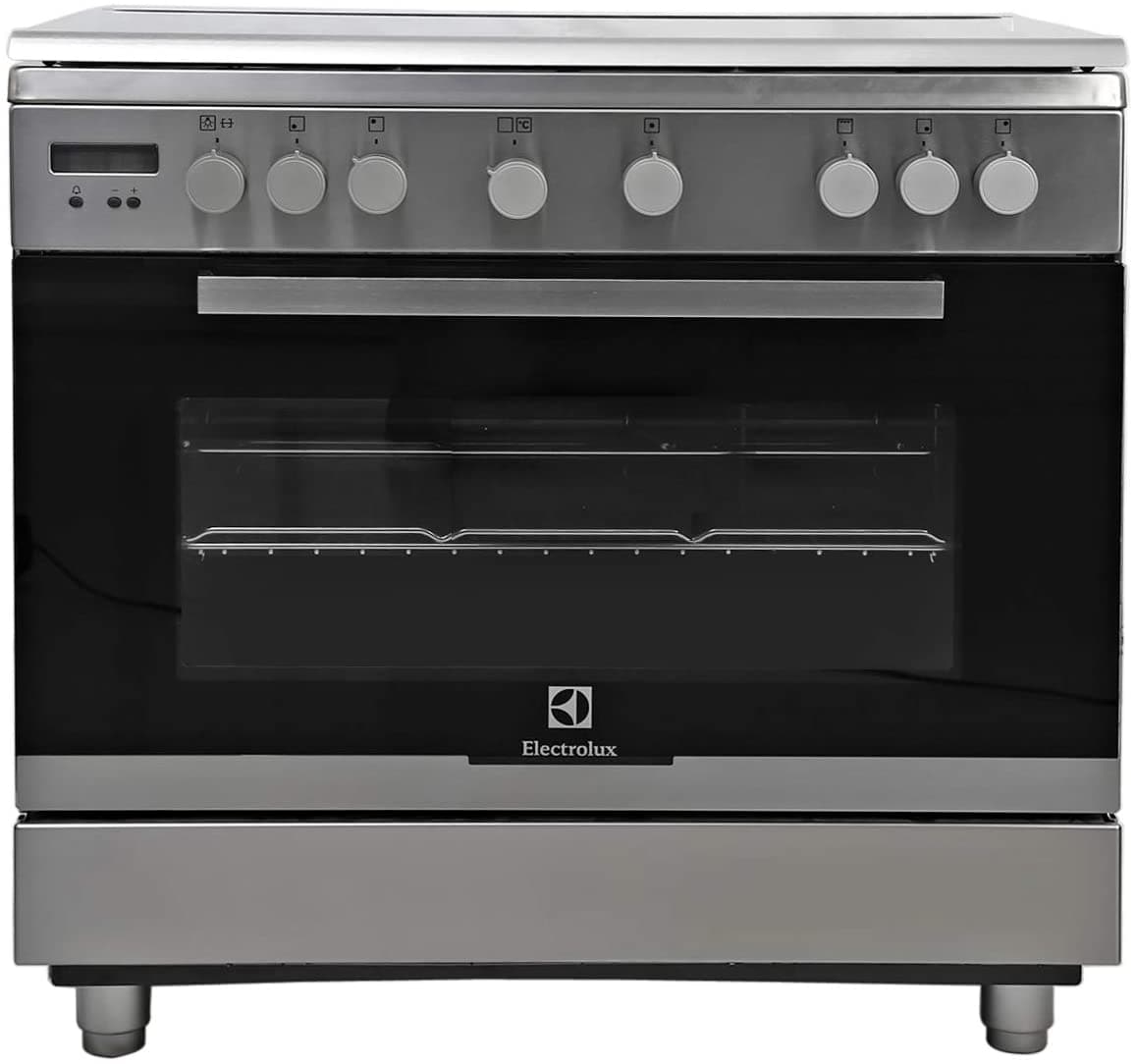 Electrolux ELUX 90X60 5GB GAS OVEN F.SAFETY CAST IRON GRIDS S.STEEL-EKG941AAOX - Jashanmal Home