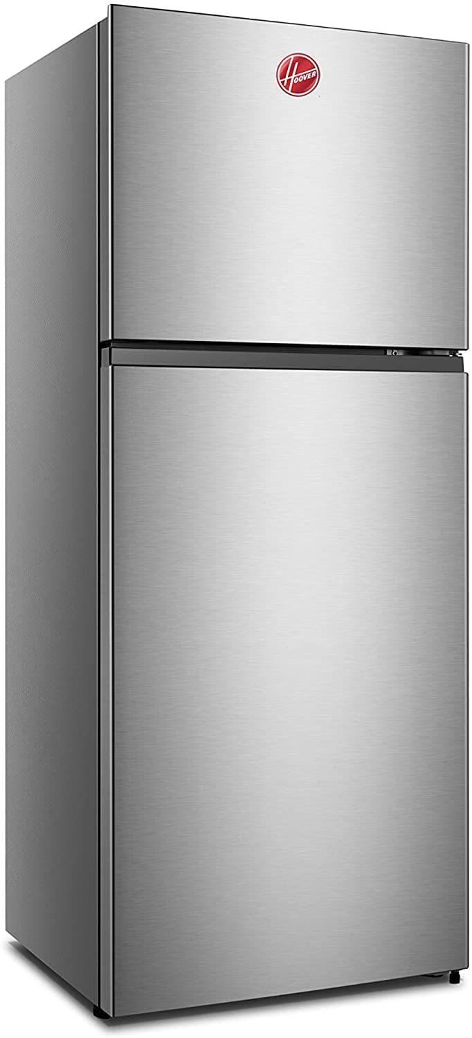 HOOVER 411 LITERS TOP MOUNT REFRIGERATOR, SILVER - HTR411LS