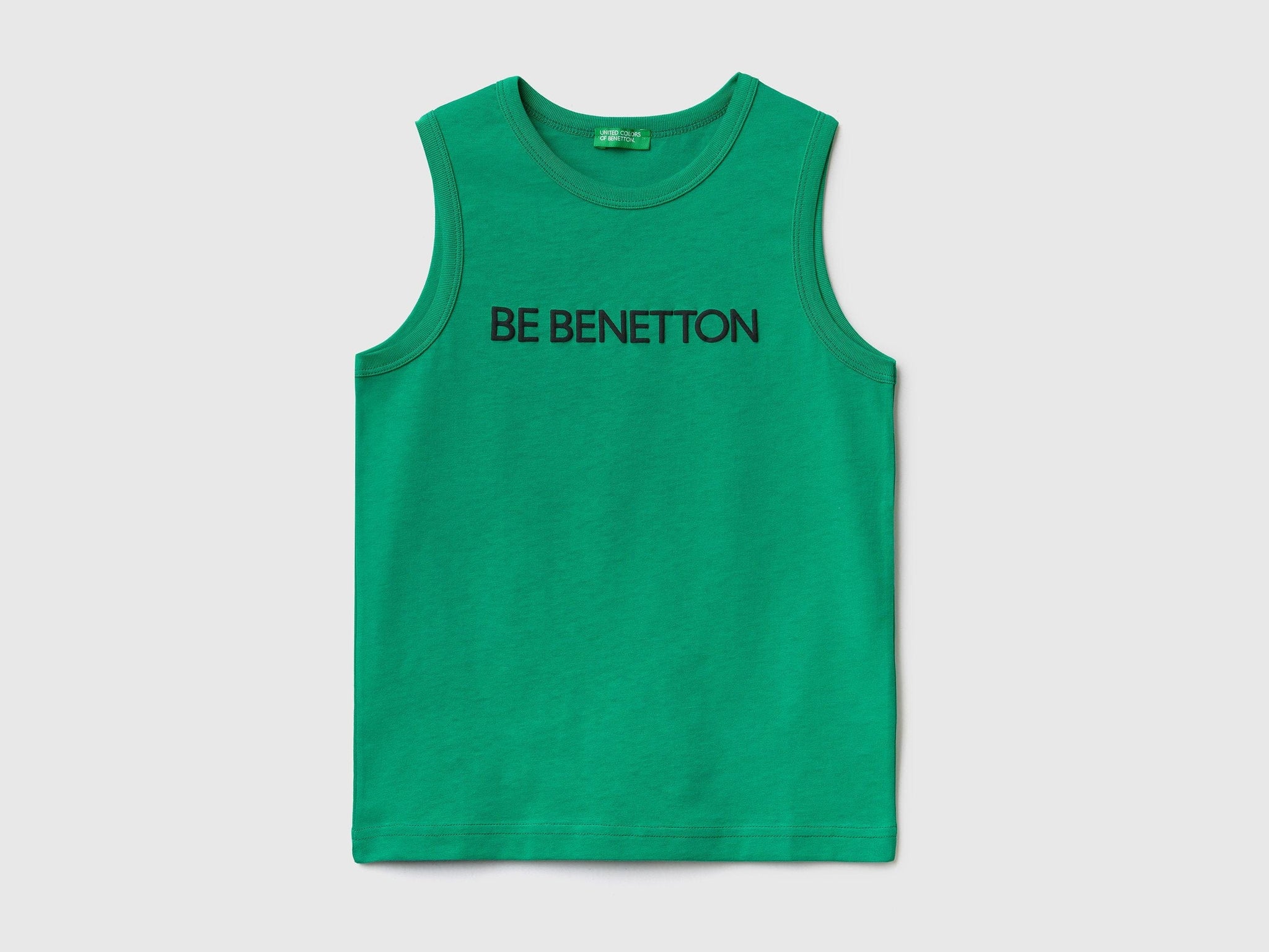 Tank top in 100% organic cotton with logo