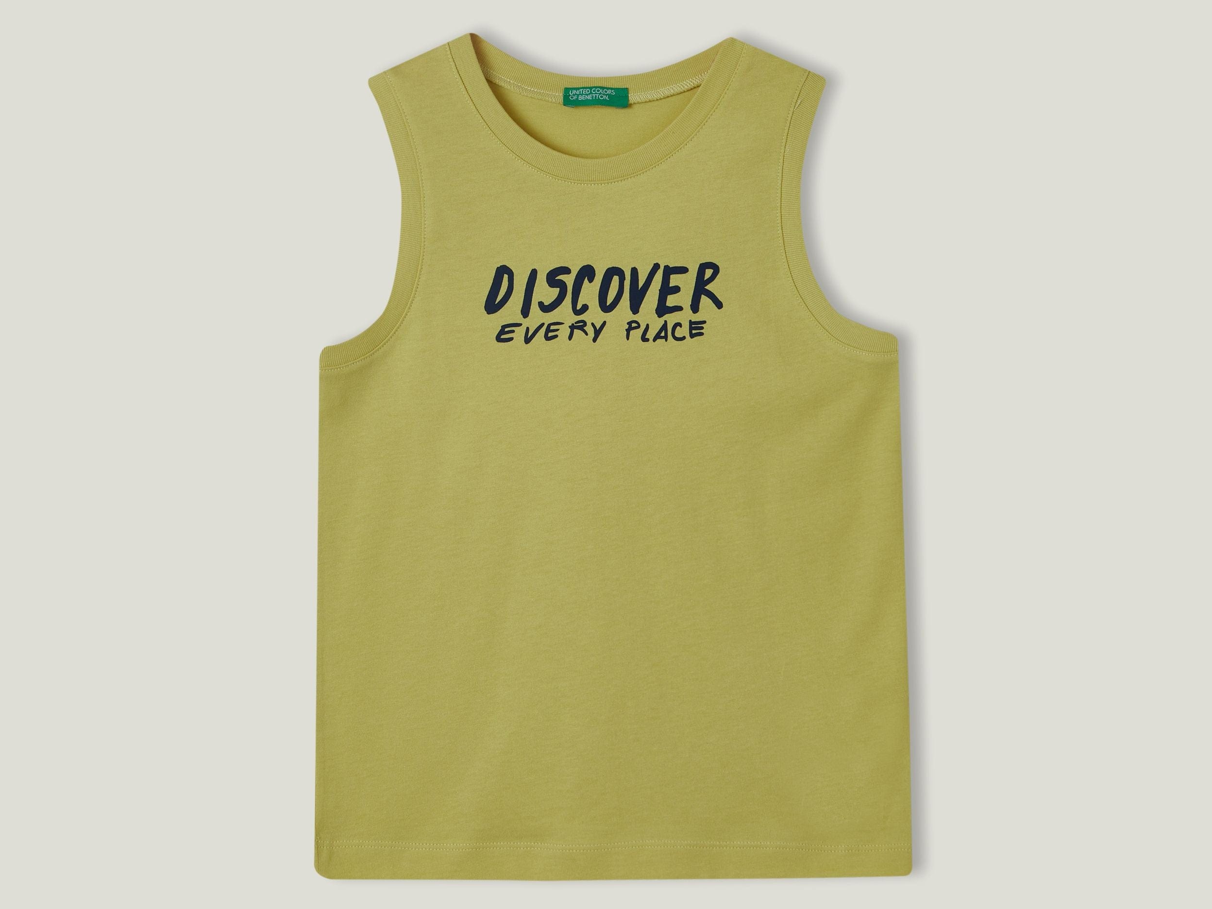 Tank top with text print