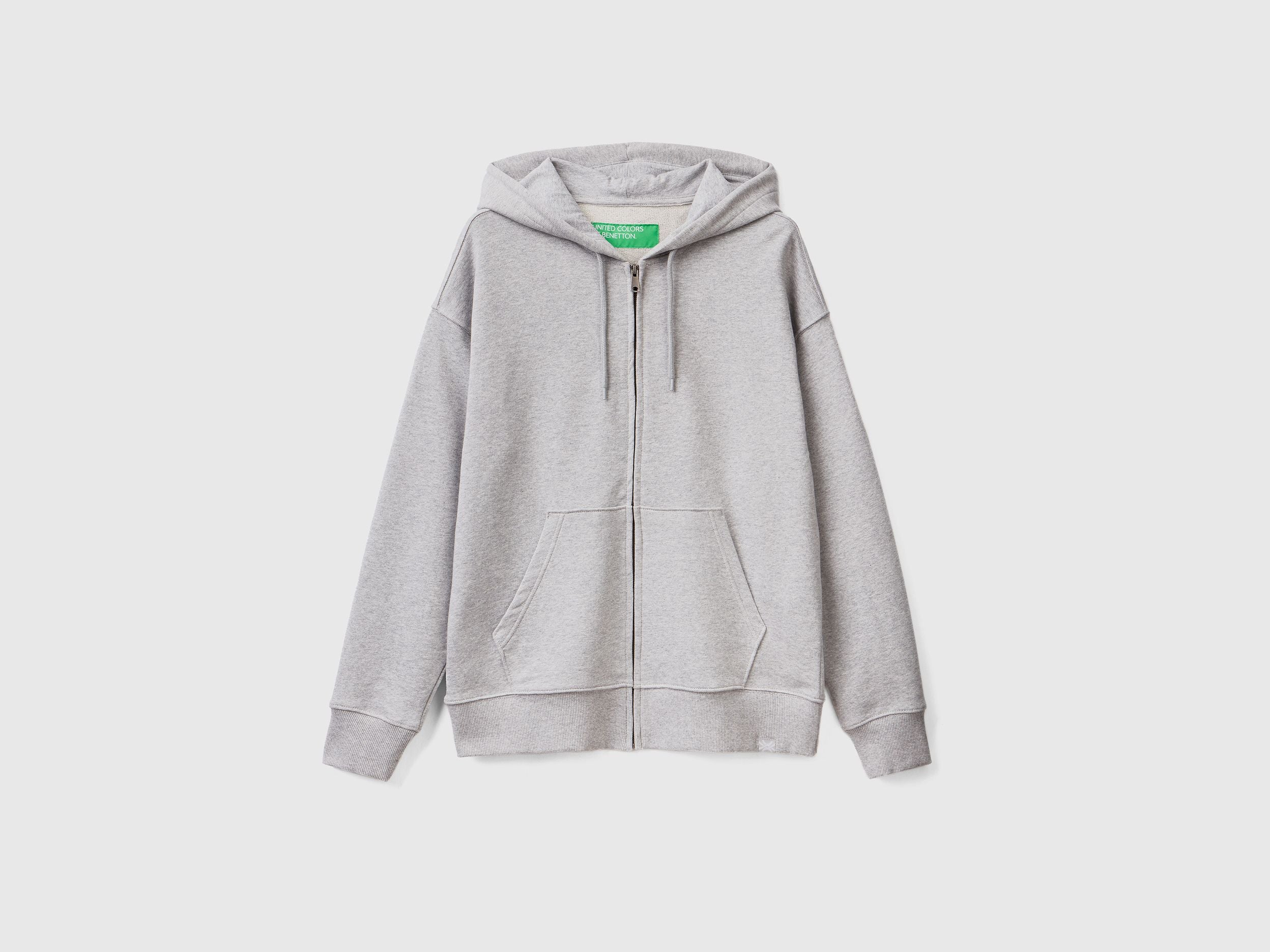 Zip-up hoodie in cotton