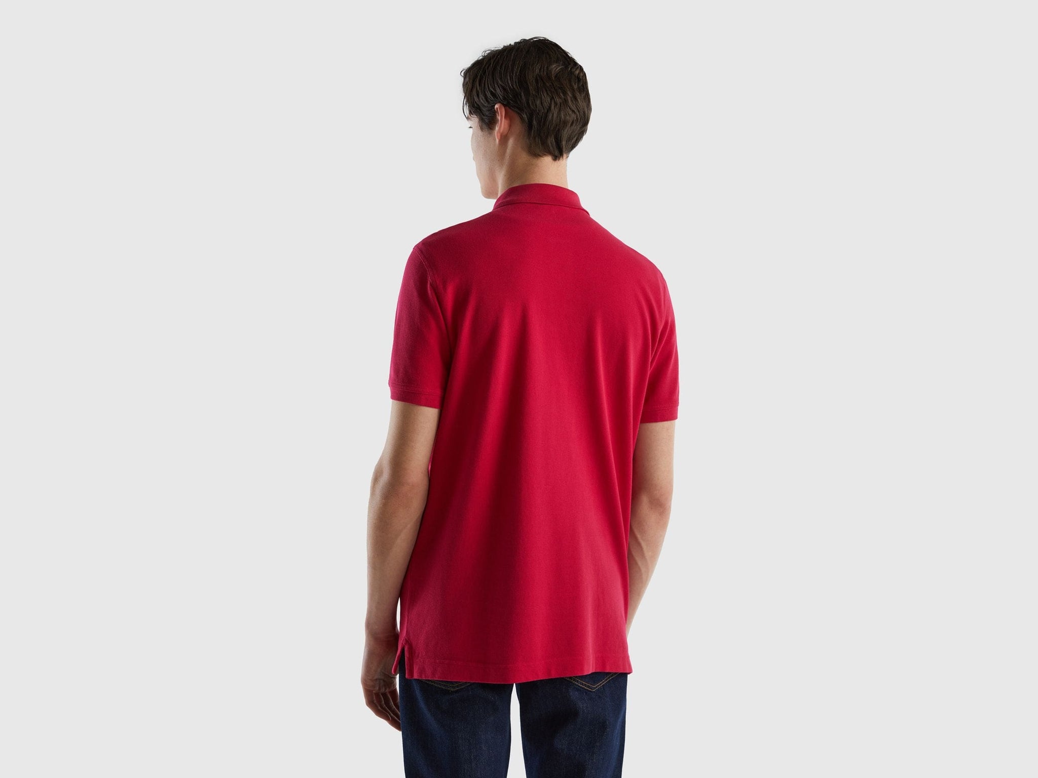 Short sleeve polo in 100% cotton