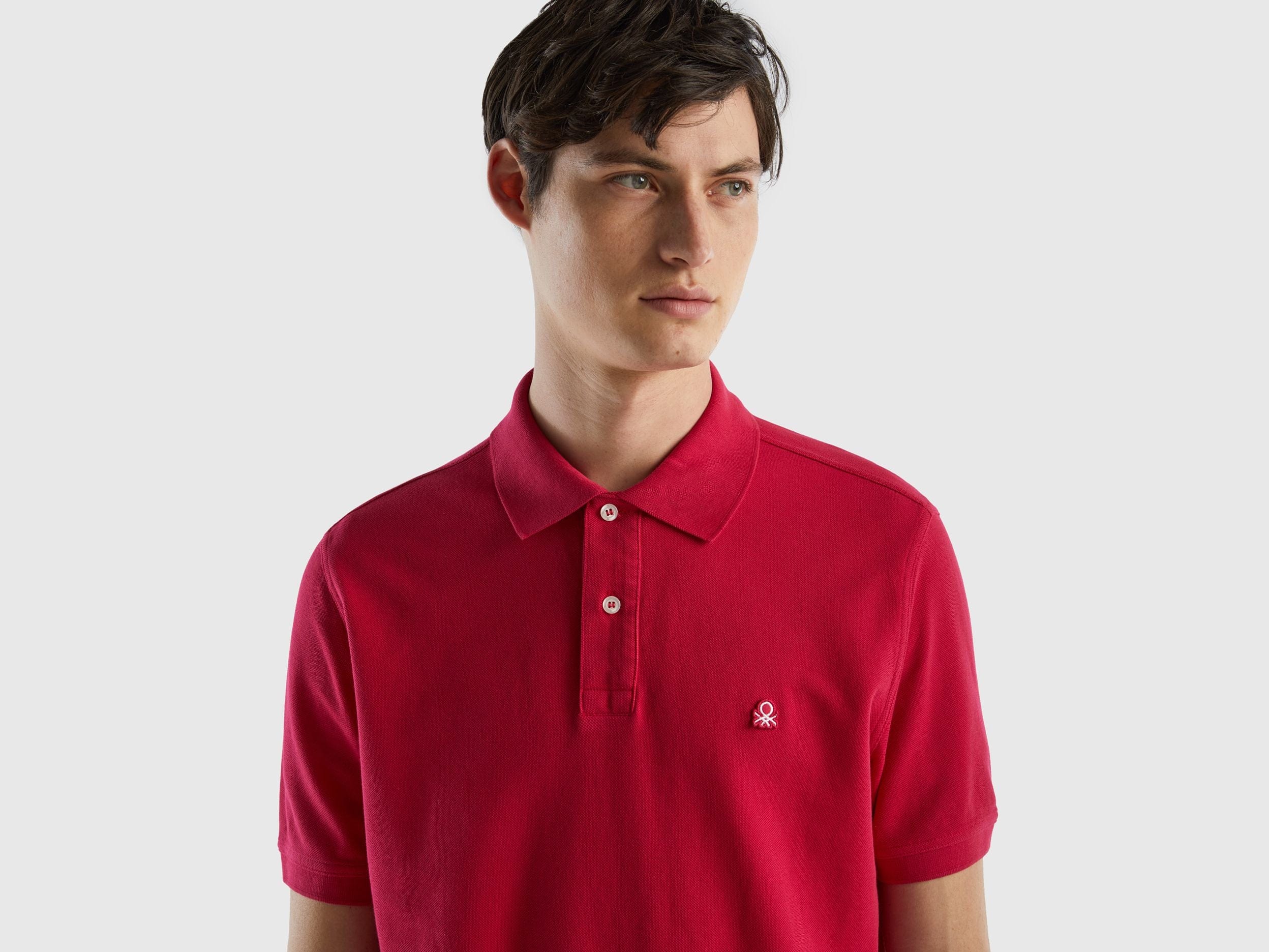 Short sleeve polo in 100% cotton