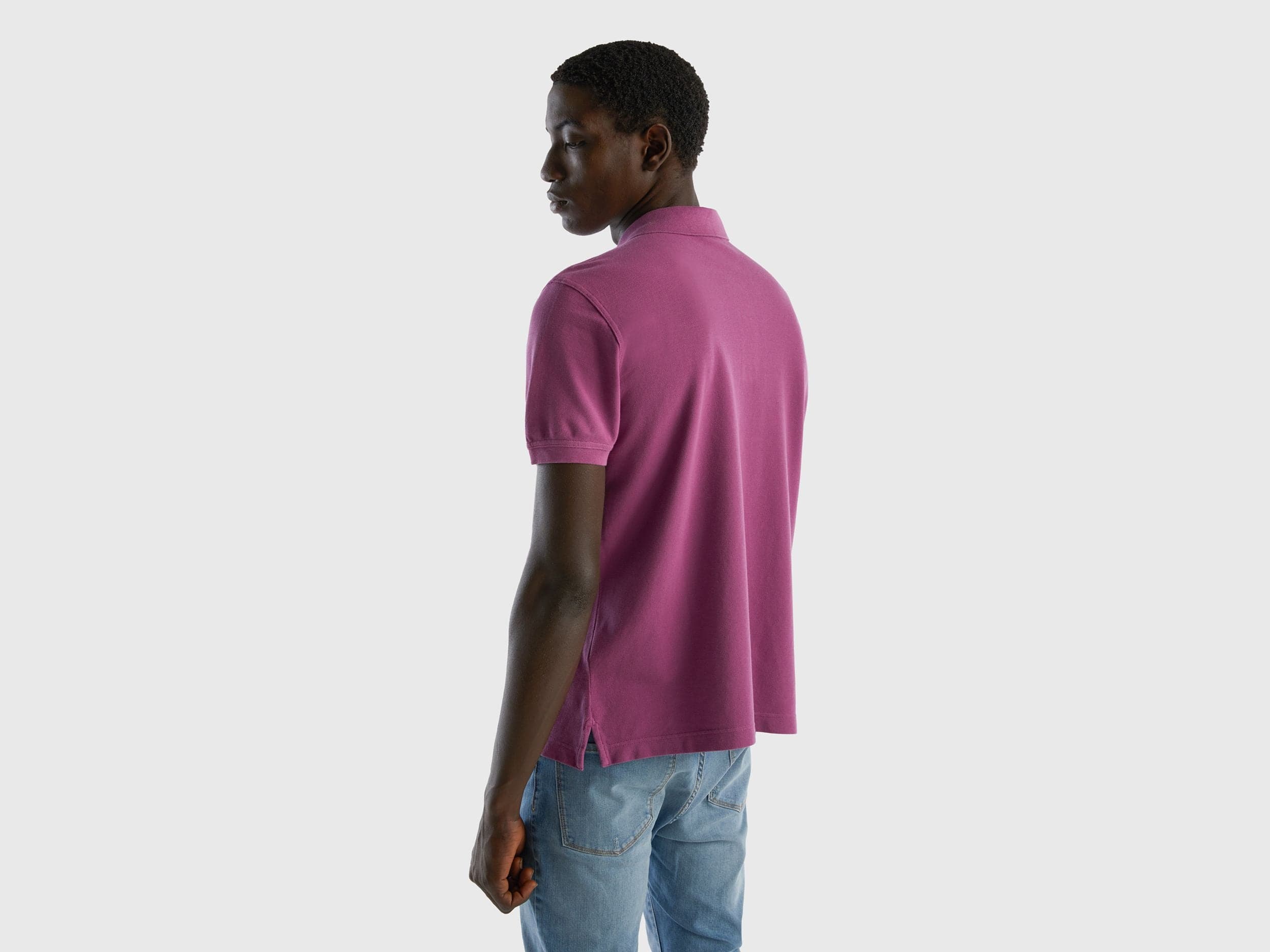 Short sleeve polo in 100% cotton