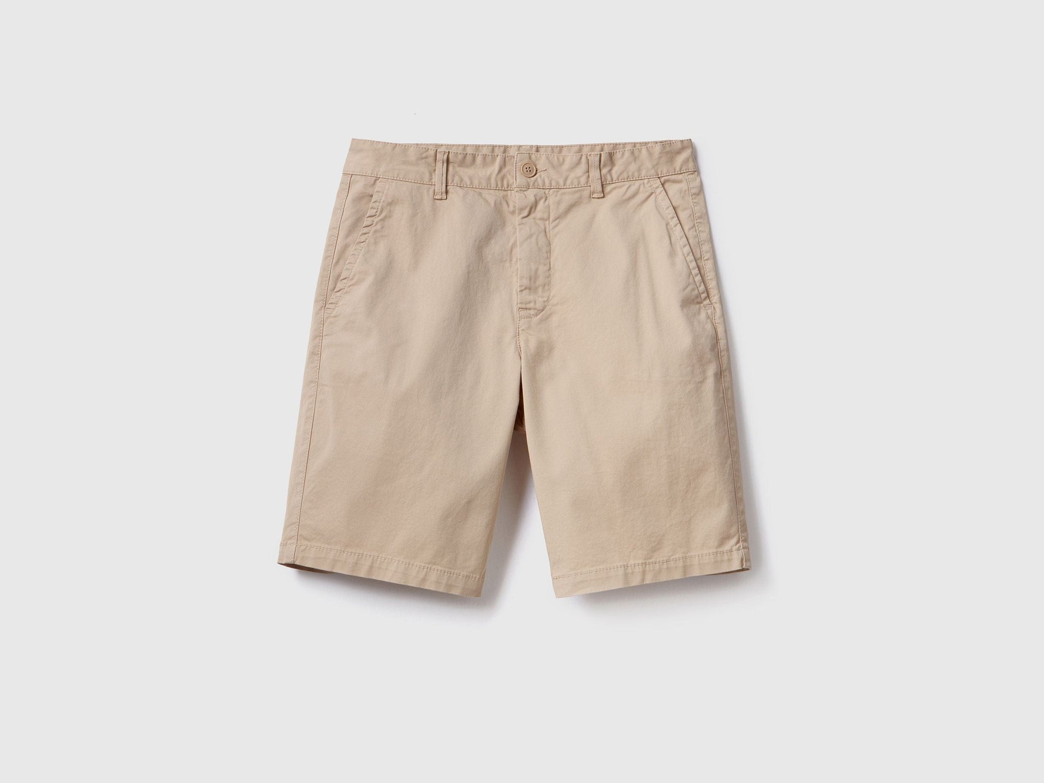 Chino bermudas in stretch cotton
