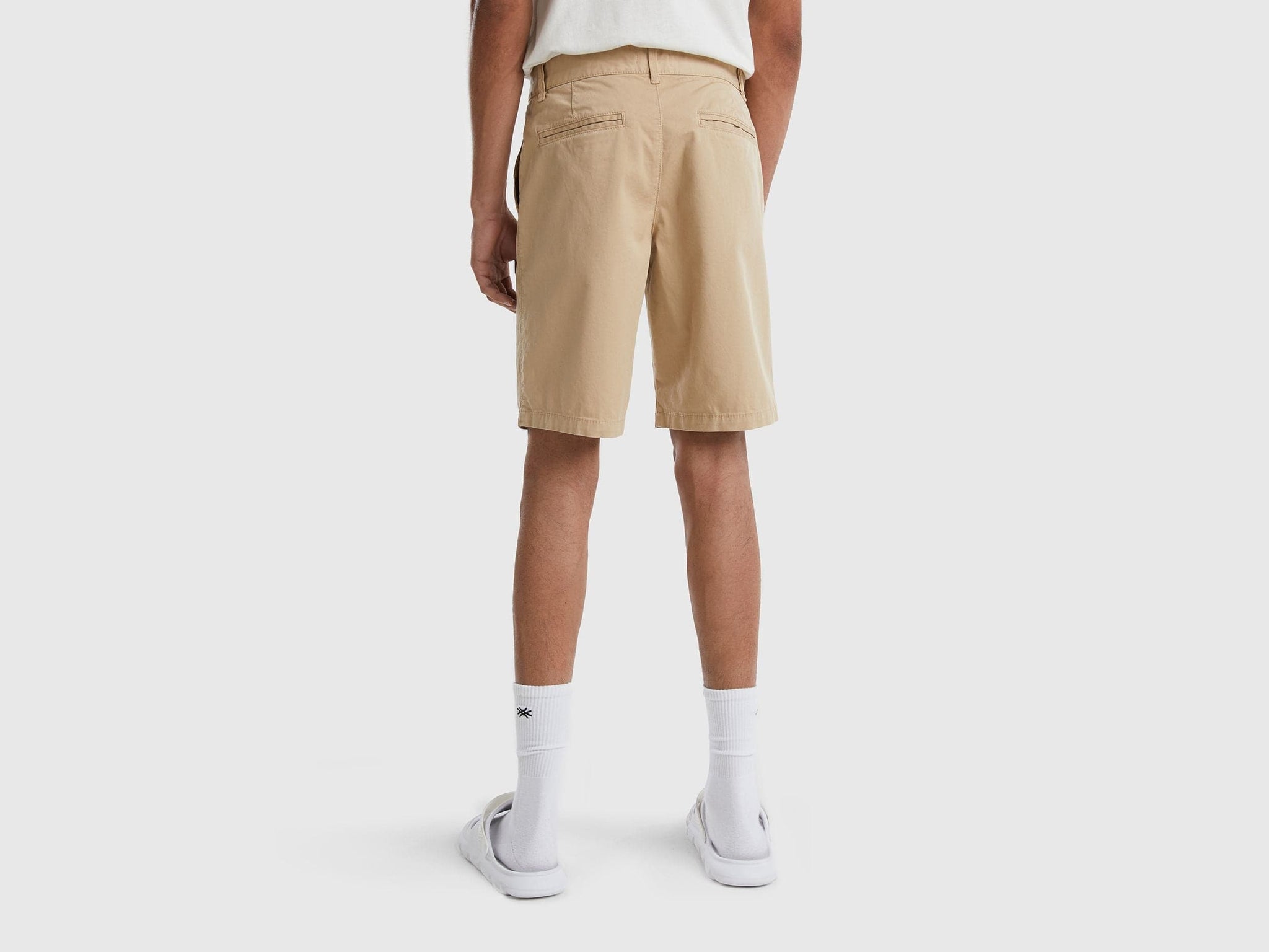 Chino bermudas in stretch cotton
