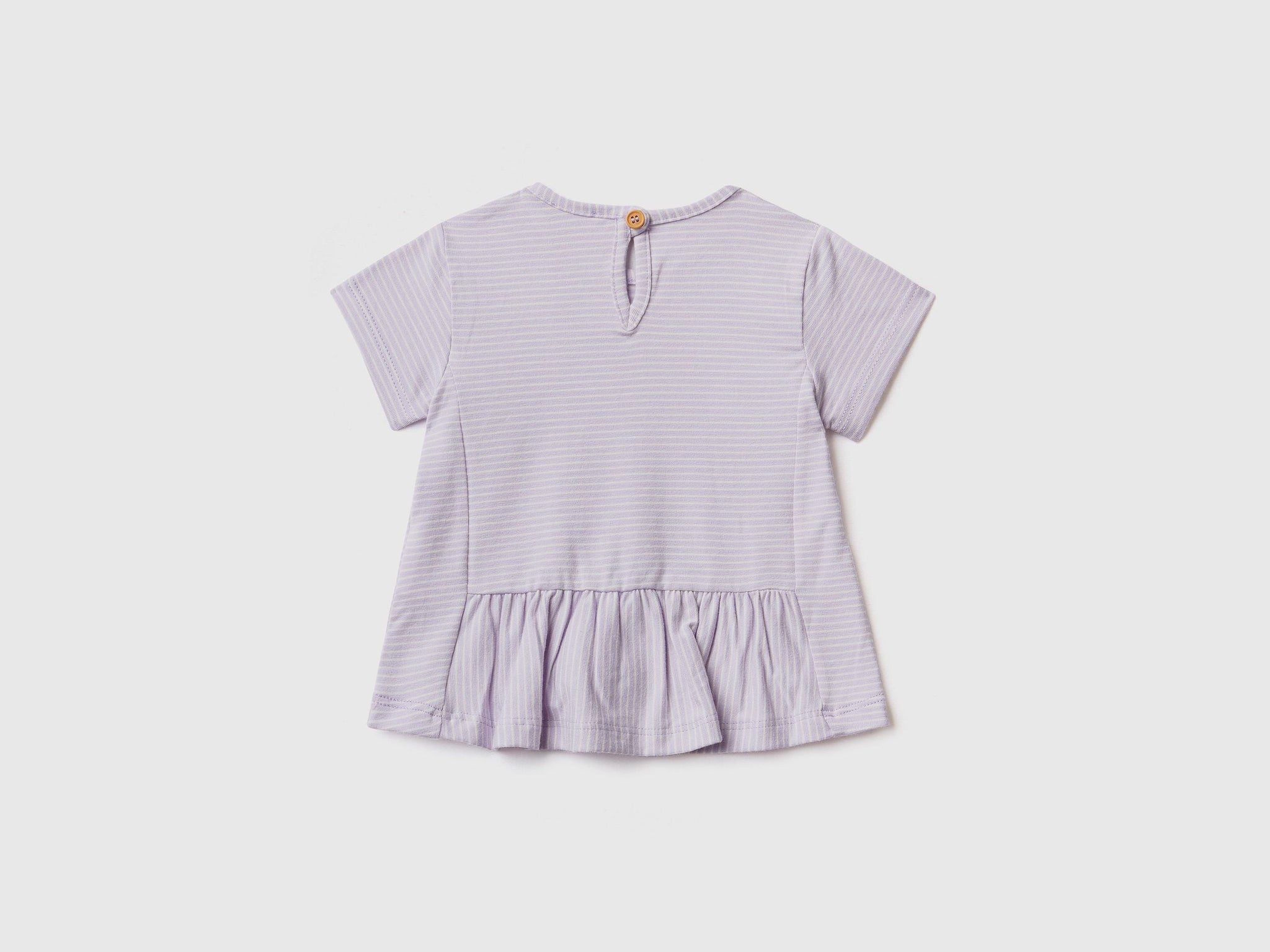Striped t-shirt with ruffles