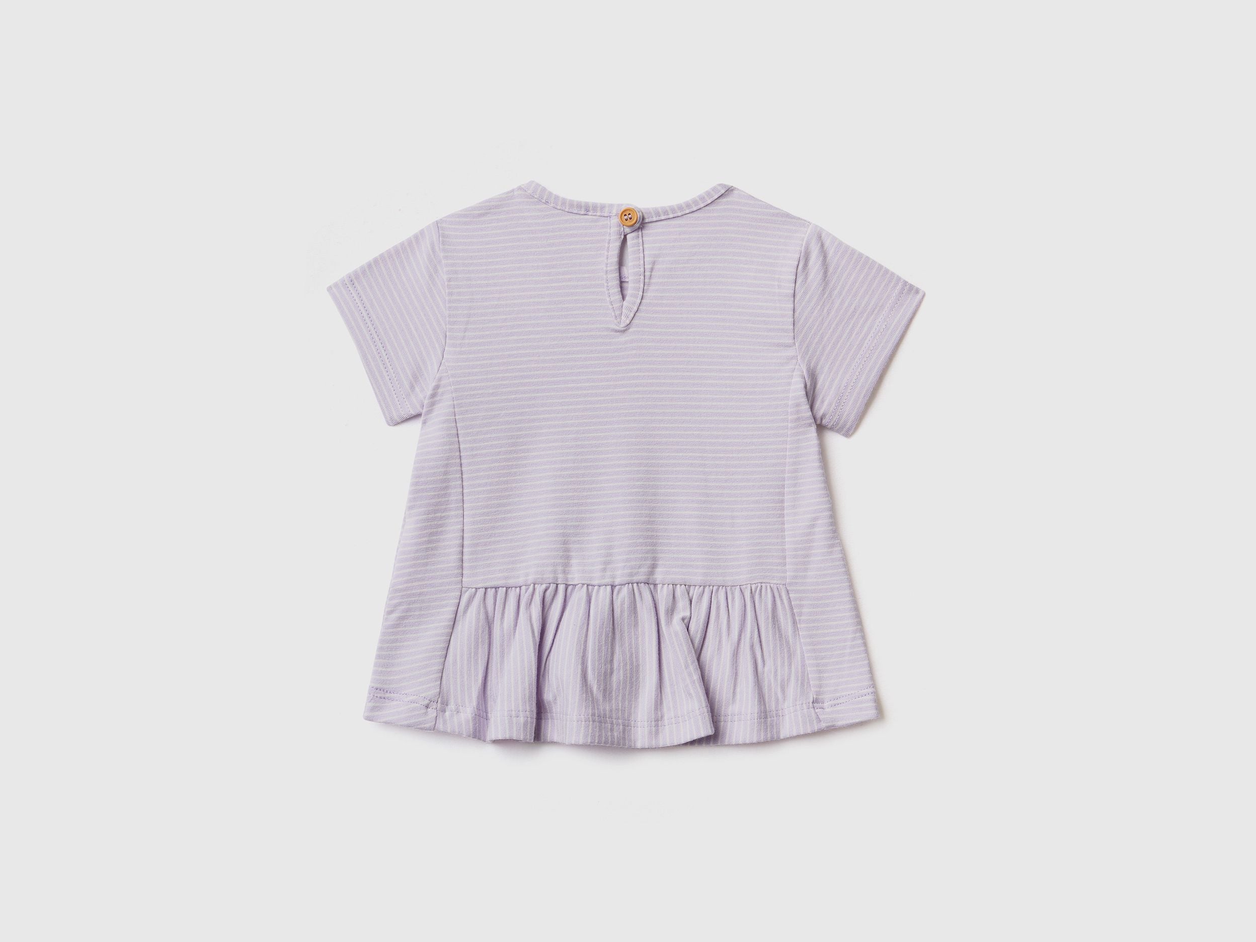 Striped t-shirt with ruffles