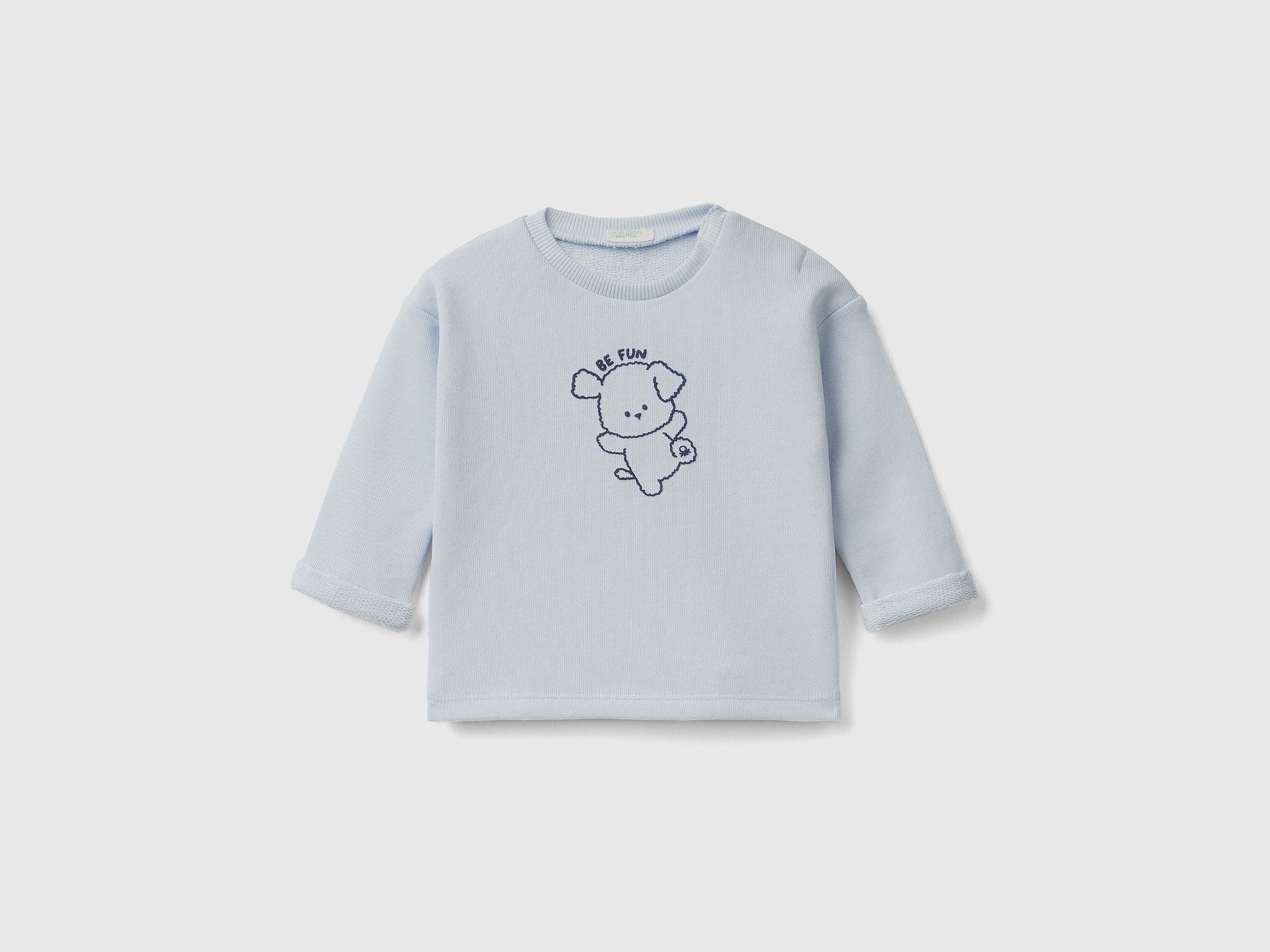 Soft sweatshirt in organic cotton with print