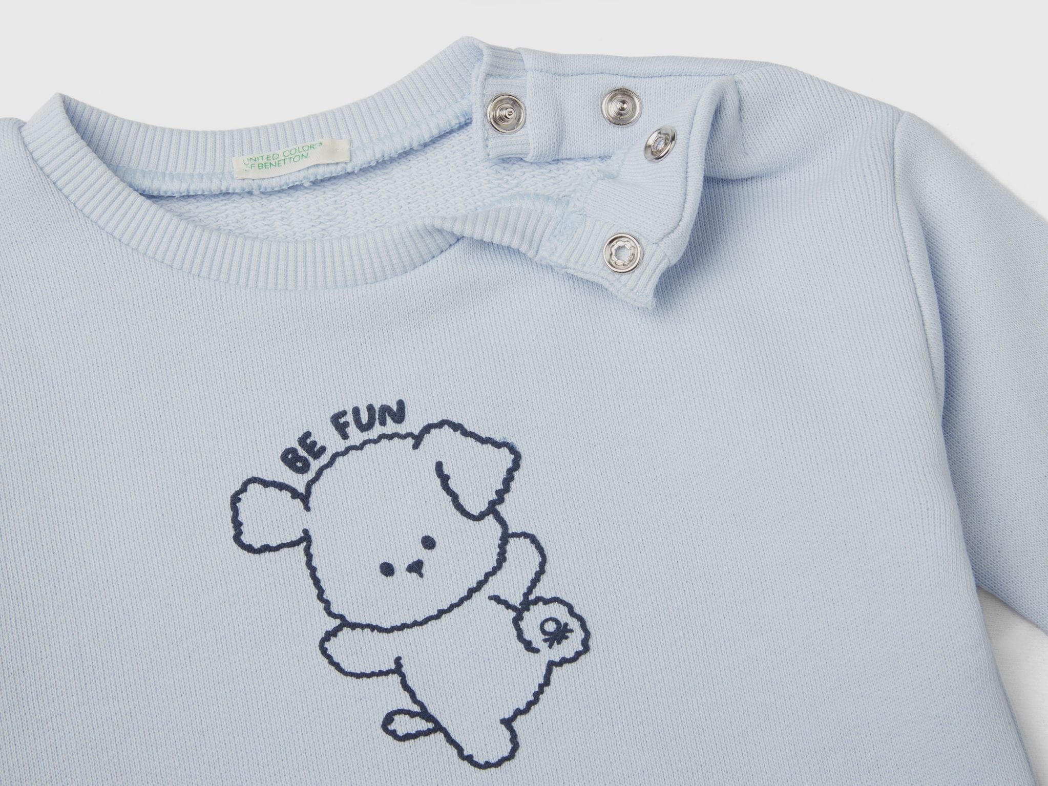 Soft sweatshirt in organic cotton with print